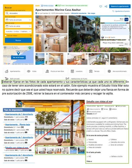 Apartamentos Marino Casa Azahar