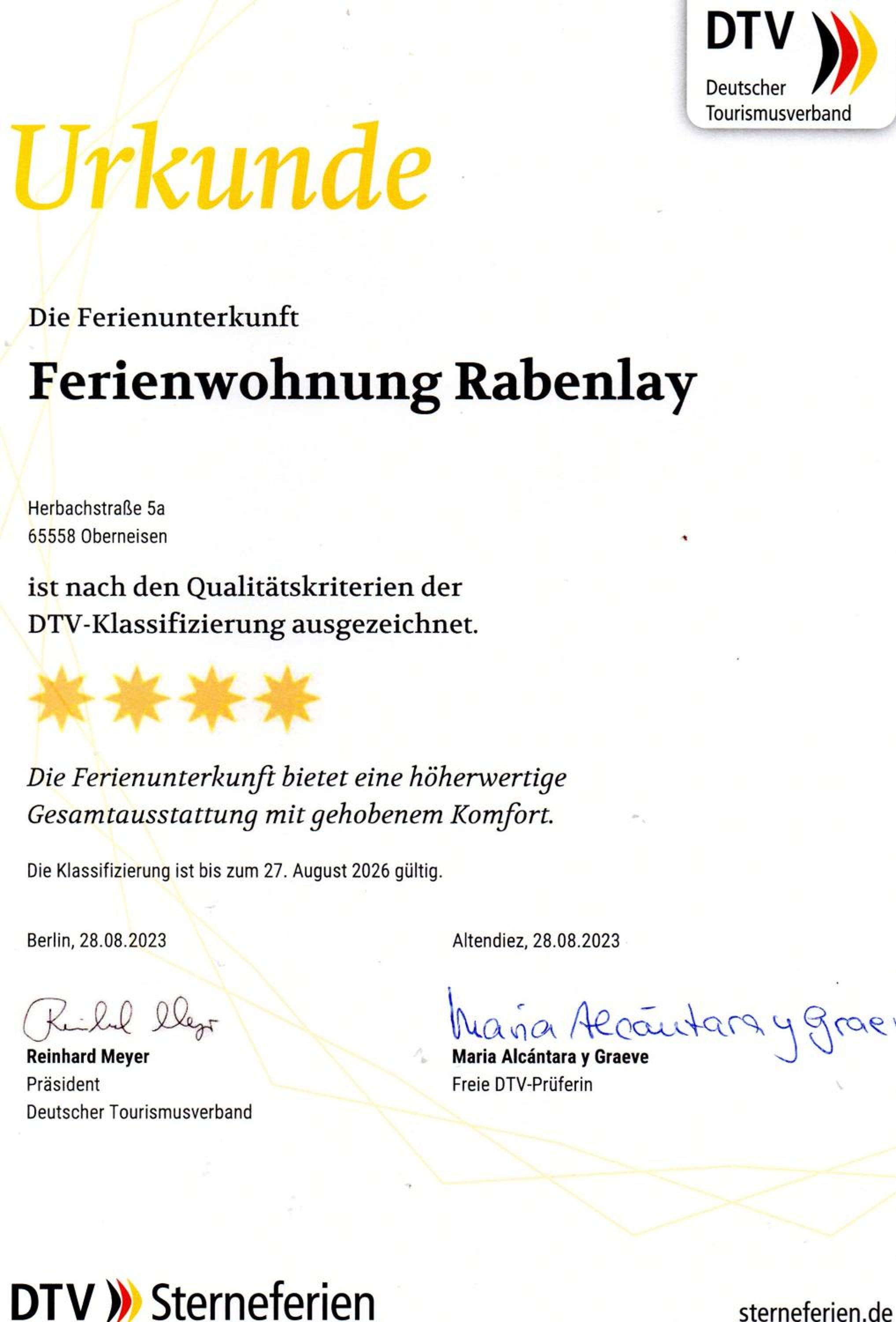 4 Sterne Ferienwohnung Rabenlay