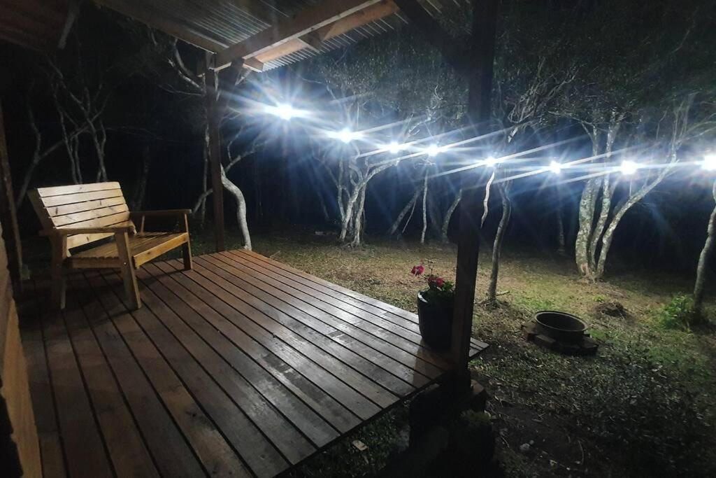 Cabana no alto do morro