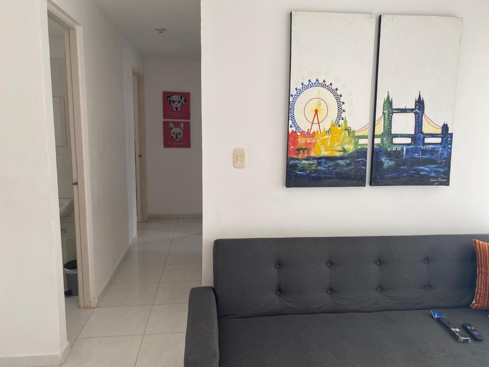 Apartamento Amoblado 3 Habitaciones en Conjunto