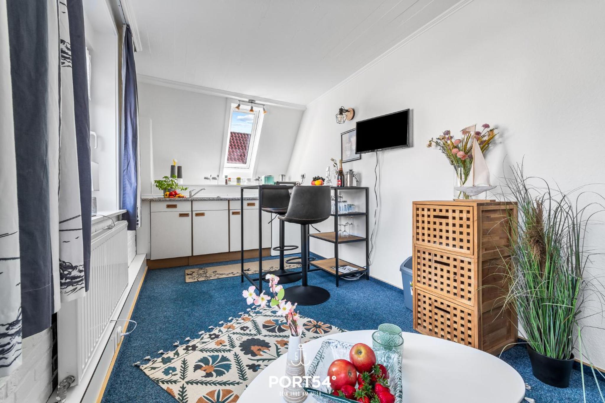 Ferienwohnung Hausboot an der Lagune Kombüse Büsum