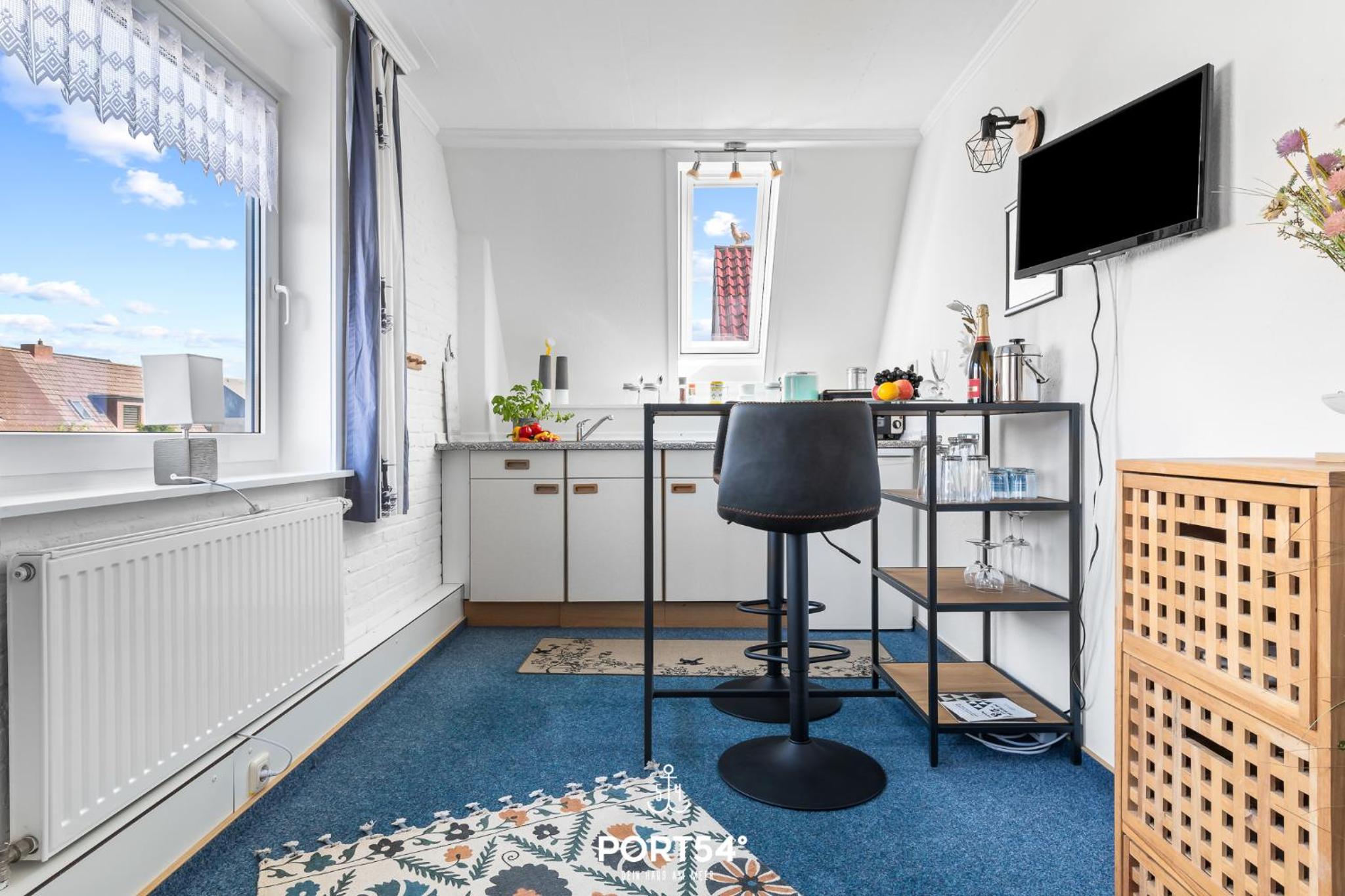 Ferienwohnung Hausboot an der Lagune Kombüse Büsum