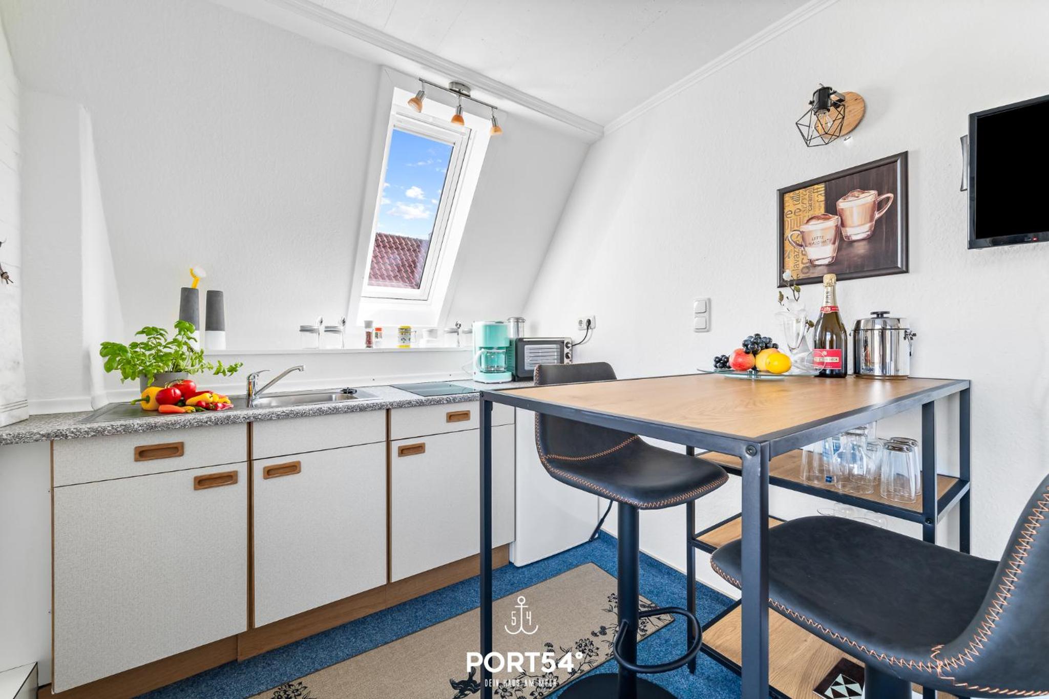 Ferienwohnung Hausboot an der Lagune Kombüse Büsum