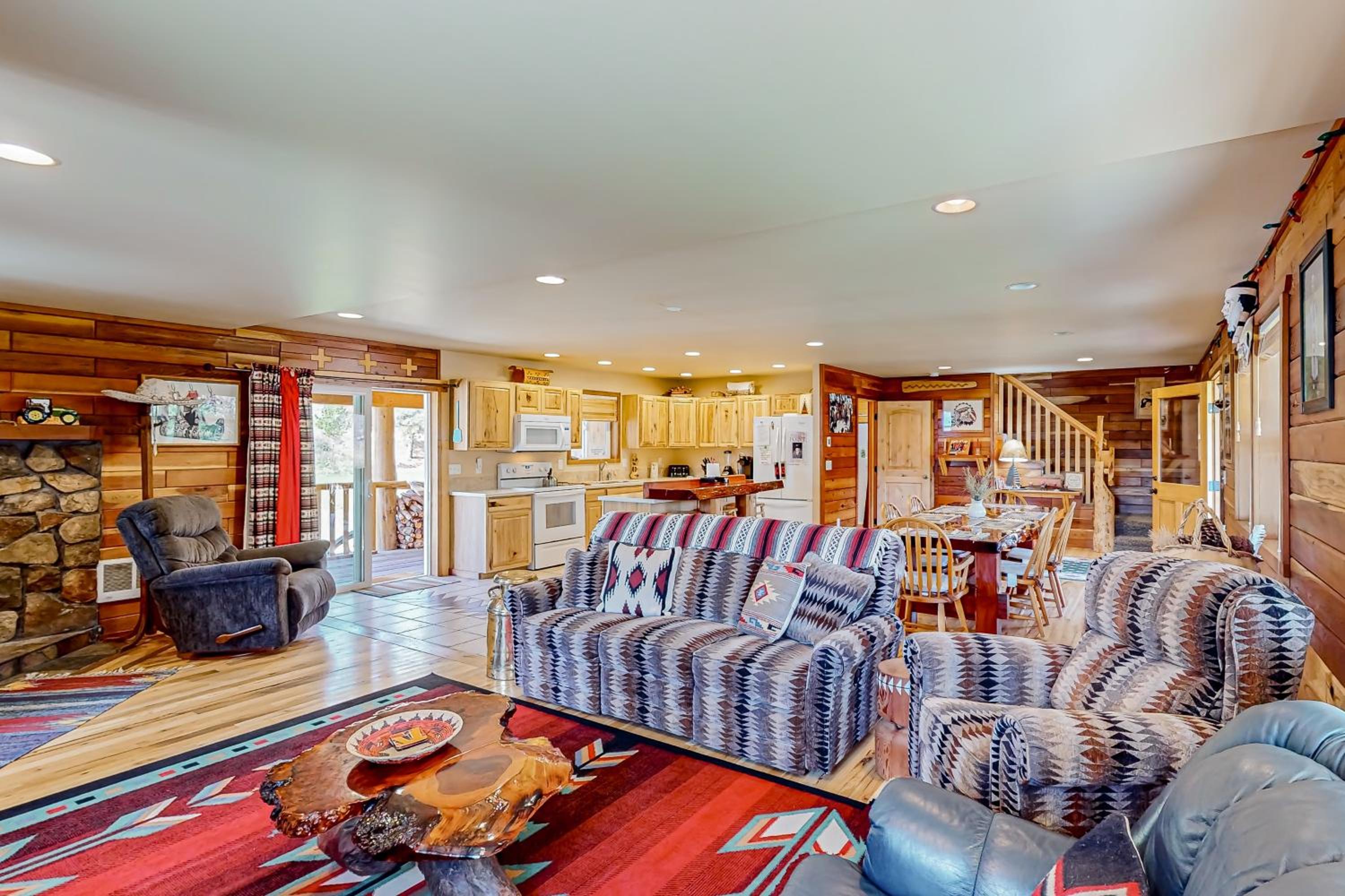Rustic Cabin with Decks and Hot Tub in Garden Valley!