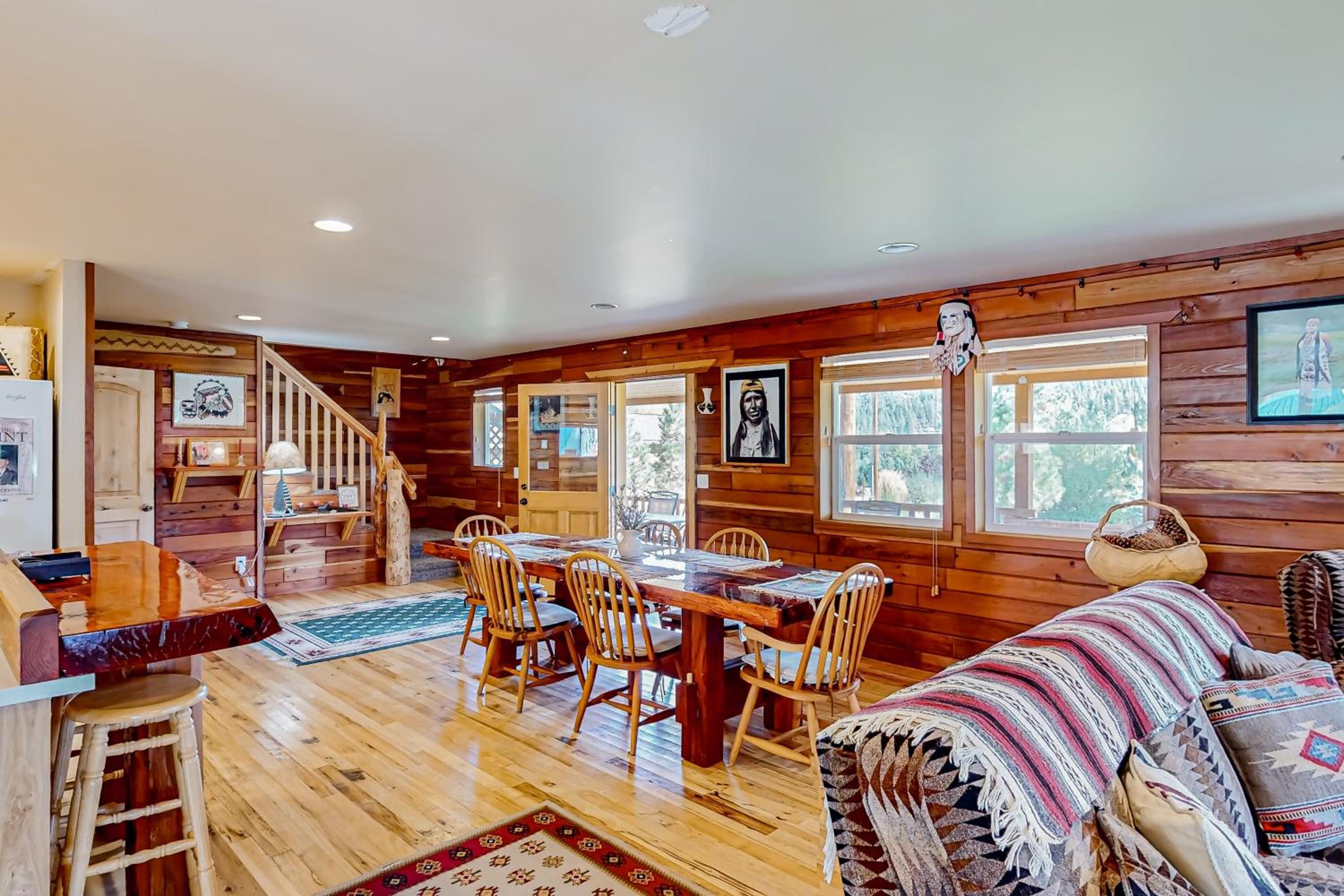 Rustic Cabin with Decks and Hot Tub in Garden Valley!