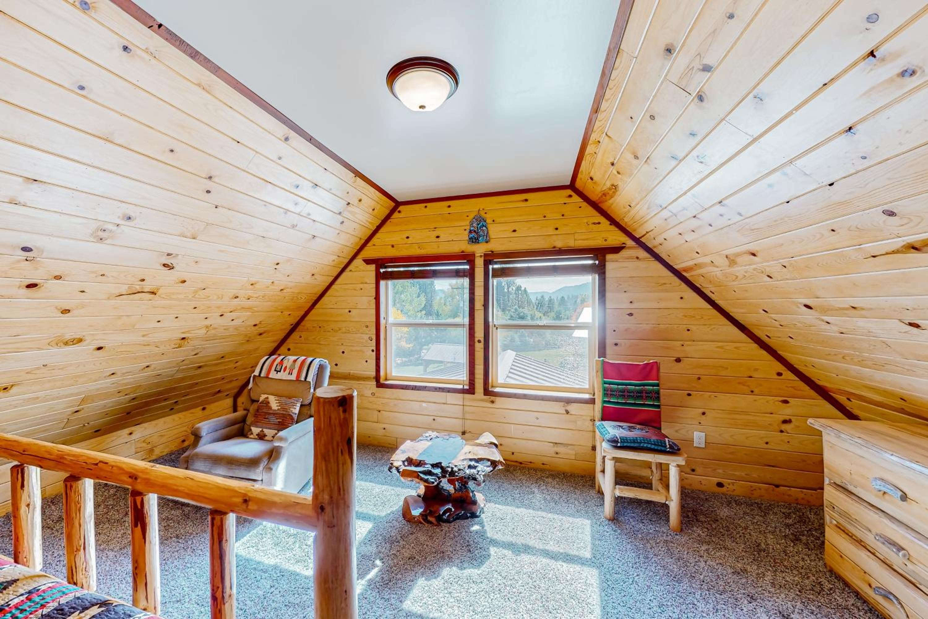 Rustic Cabin with Decks and Hot Tub in Garden Valley!