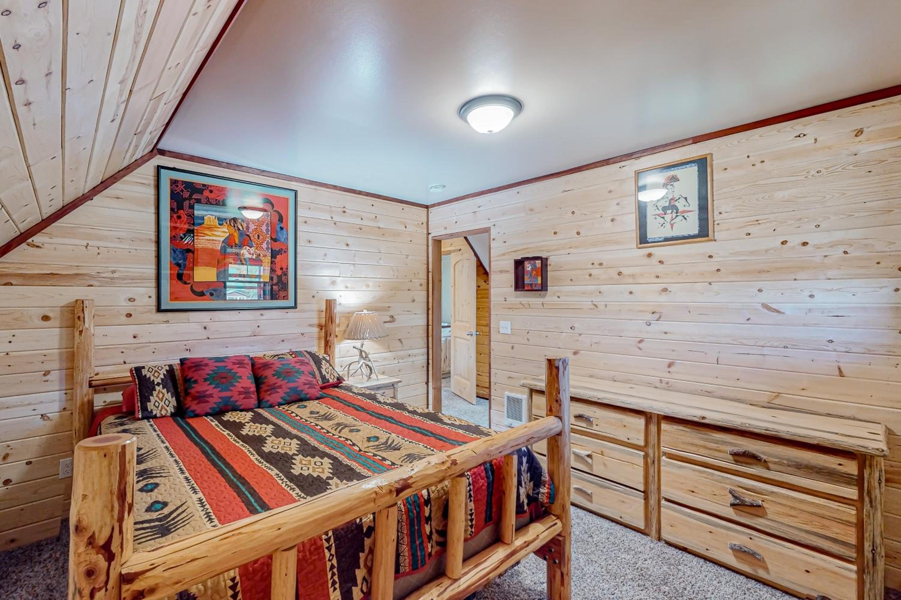 Rustic Cabin with Decks and Hot Tub in Garden Valley!