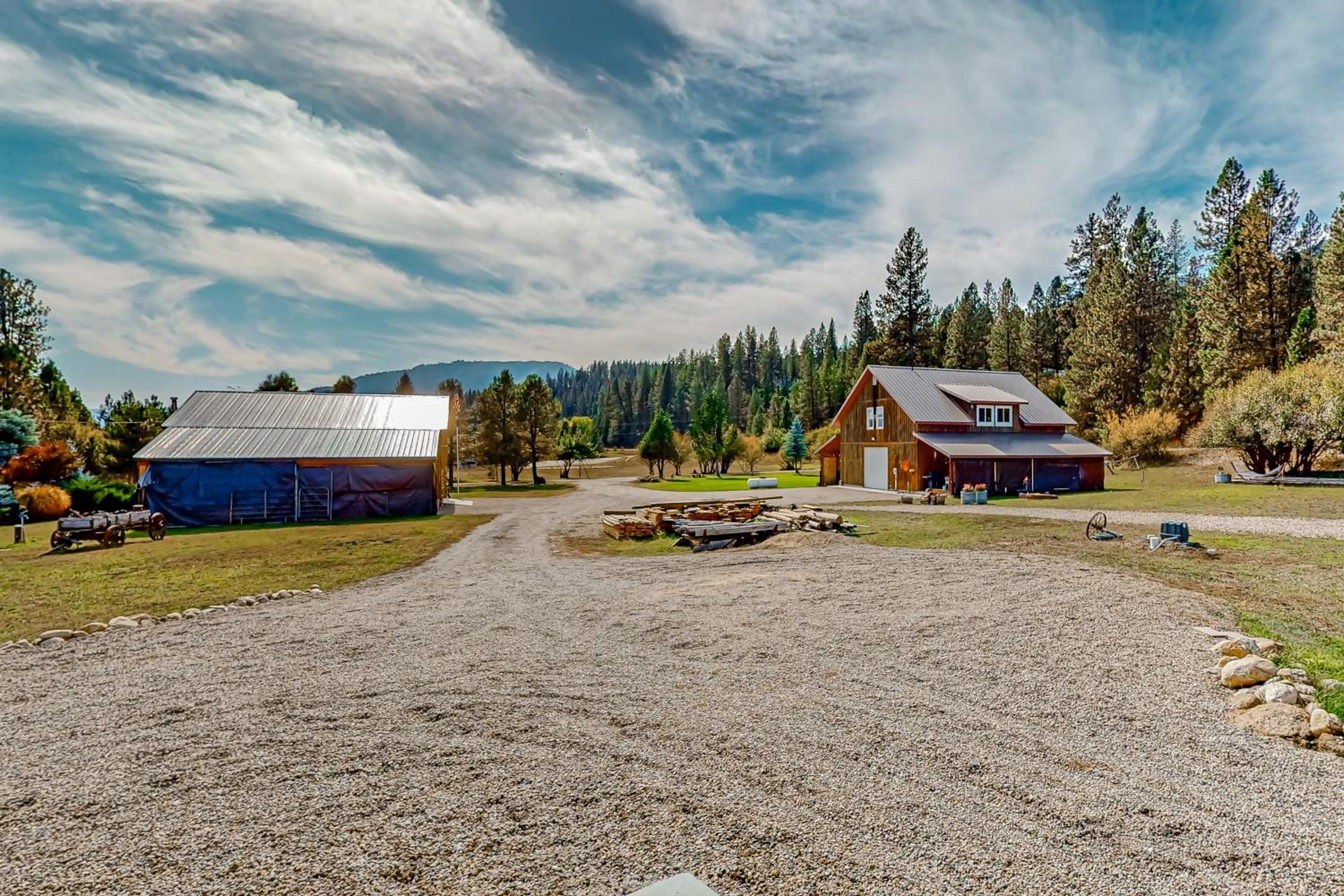 Rustic Cabin with Decks and Hot Tub in Garden Valley!