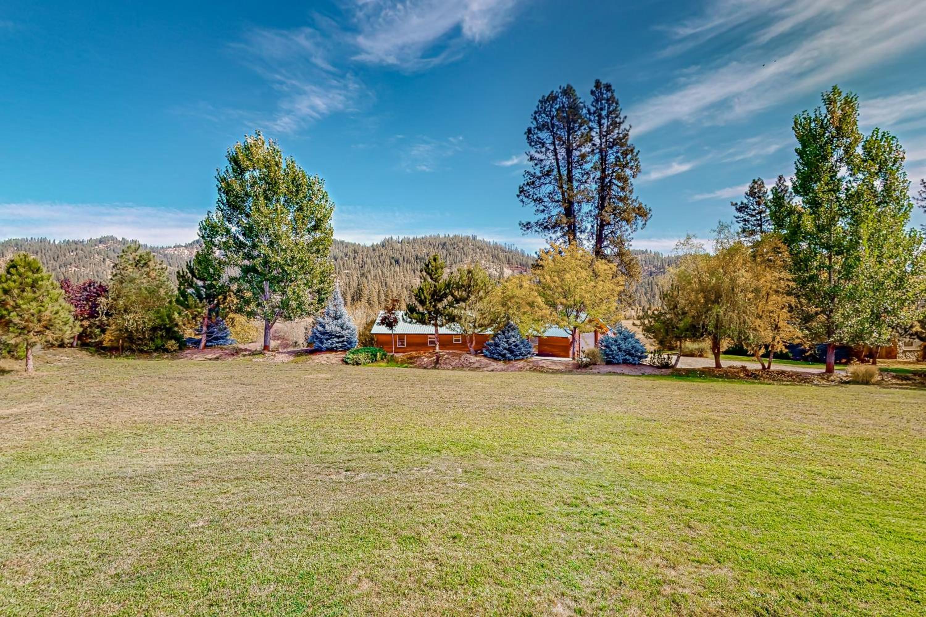 Rustic Cabin with Decks and Hot Tub in Garden Valley!