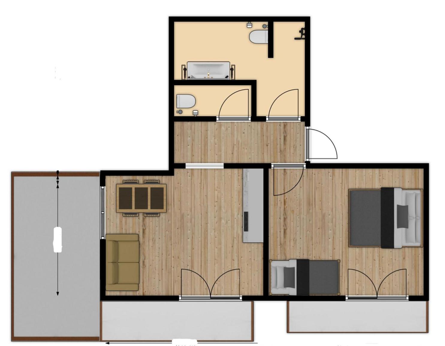 Chic lodge-apartments