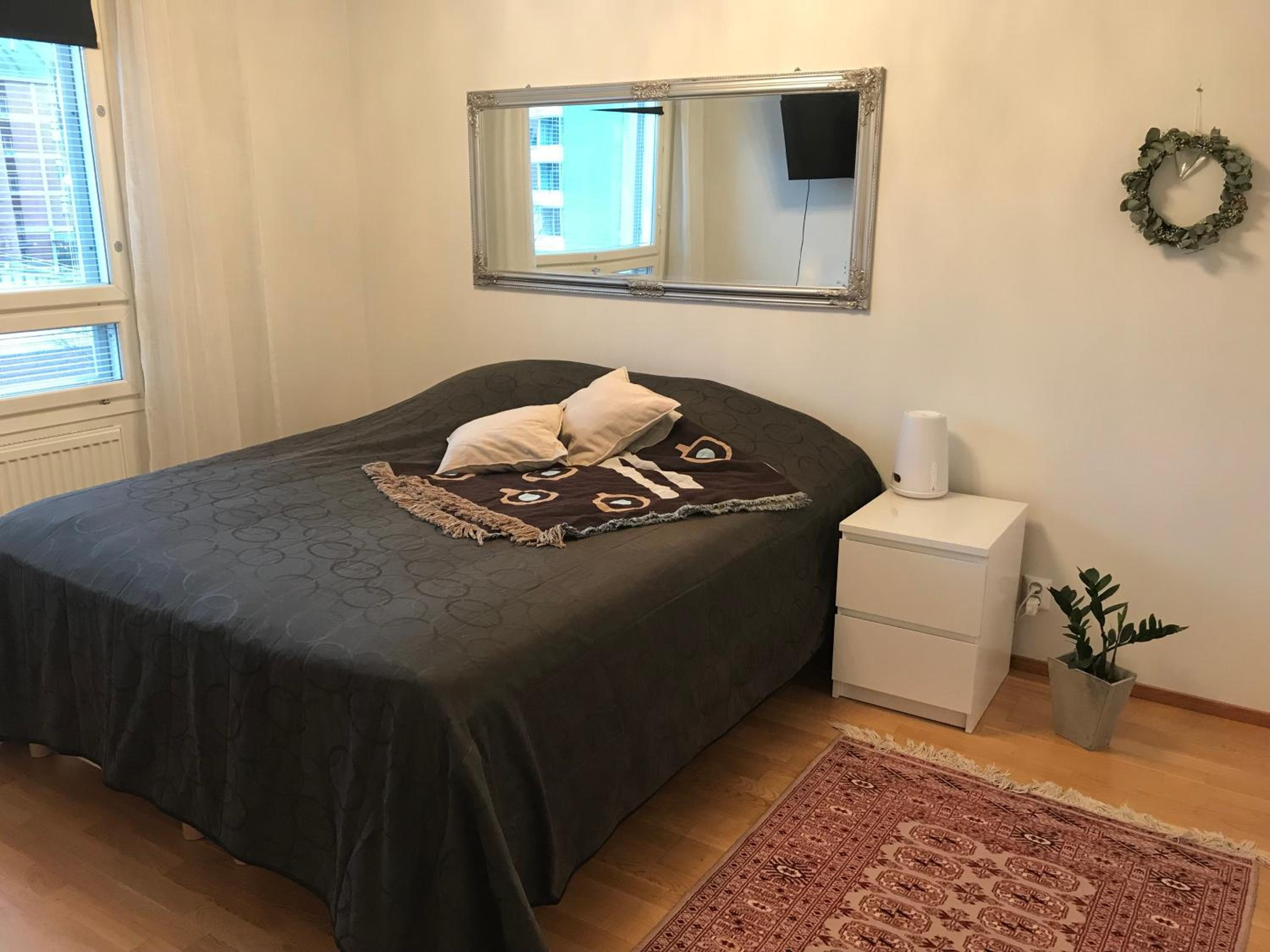 Ilmastoitu 55 m2 huoneisto saunalla Lahden satamassa