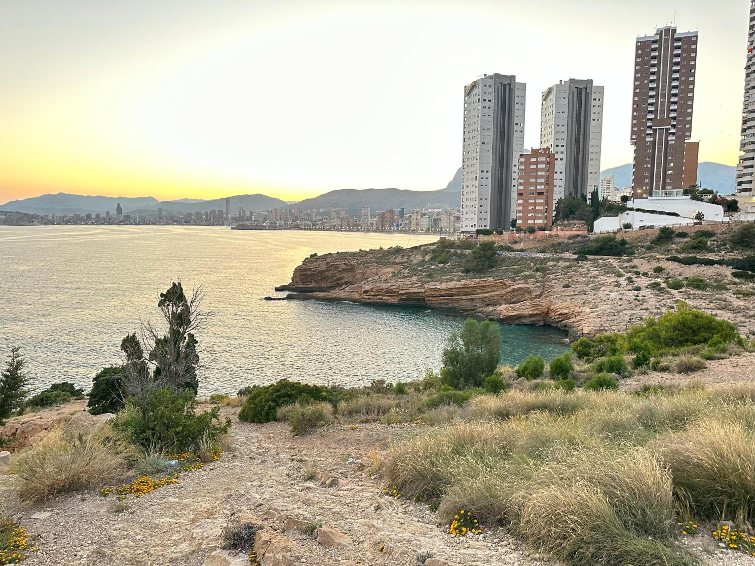 Benidorm beach, playa de Benidorm