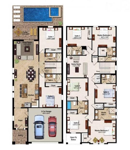 Exquisite 8BR7BA w SPA Heated Pool BBQ Grill