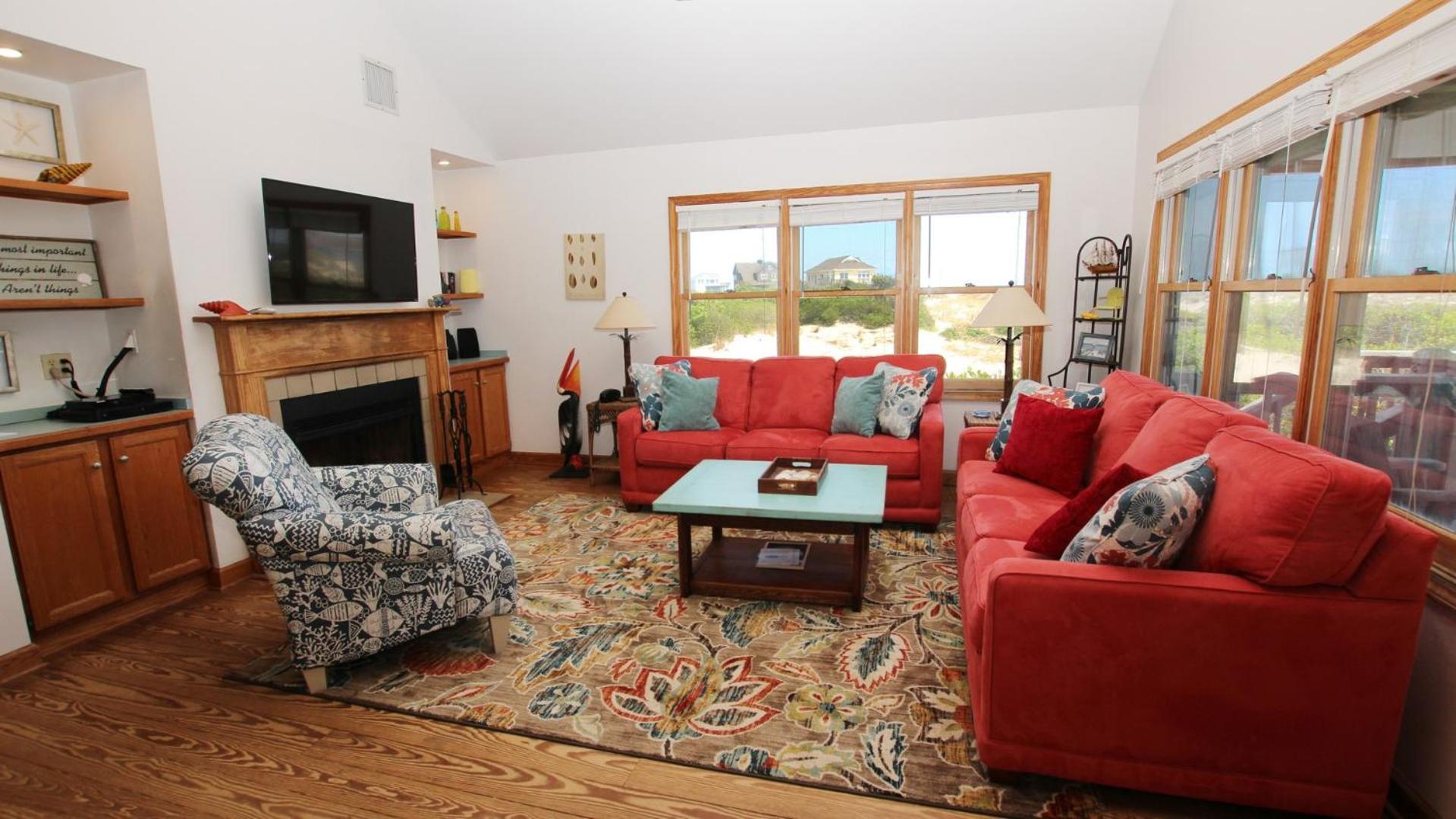 Oceanside, Ocean Views, Close to Beach, Wild Horses, 4x1613, Bayberry Dune view 3