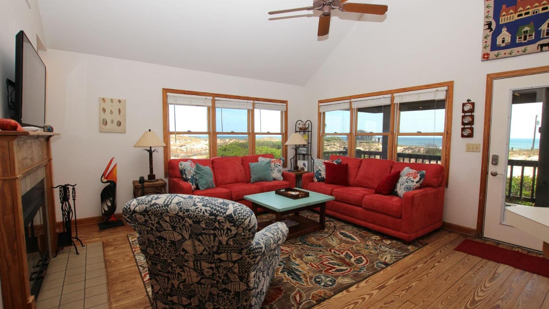 Oceanside, Ocean Views, Close to Beach, Wild Horses, 4x1613, Bayberry Dune view 4
