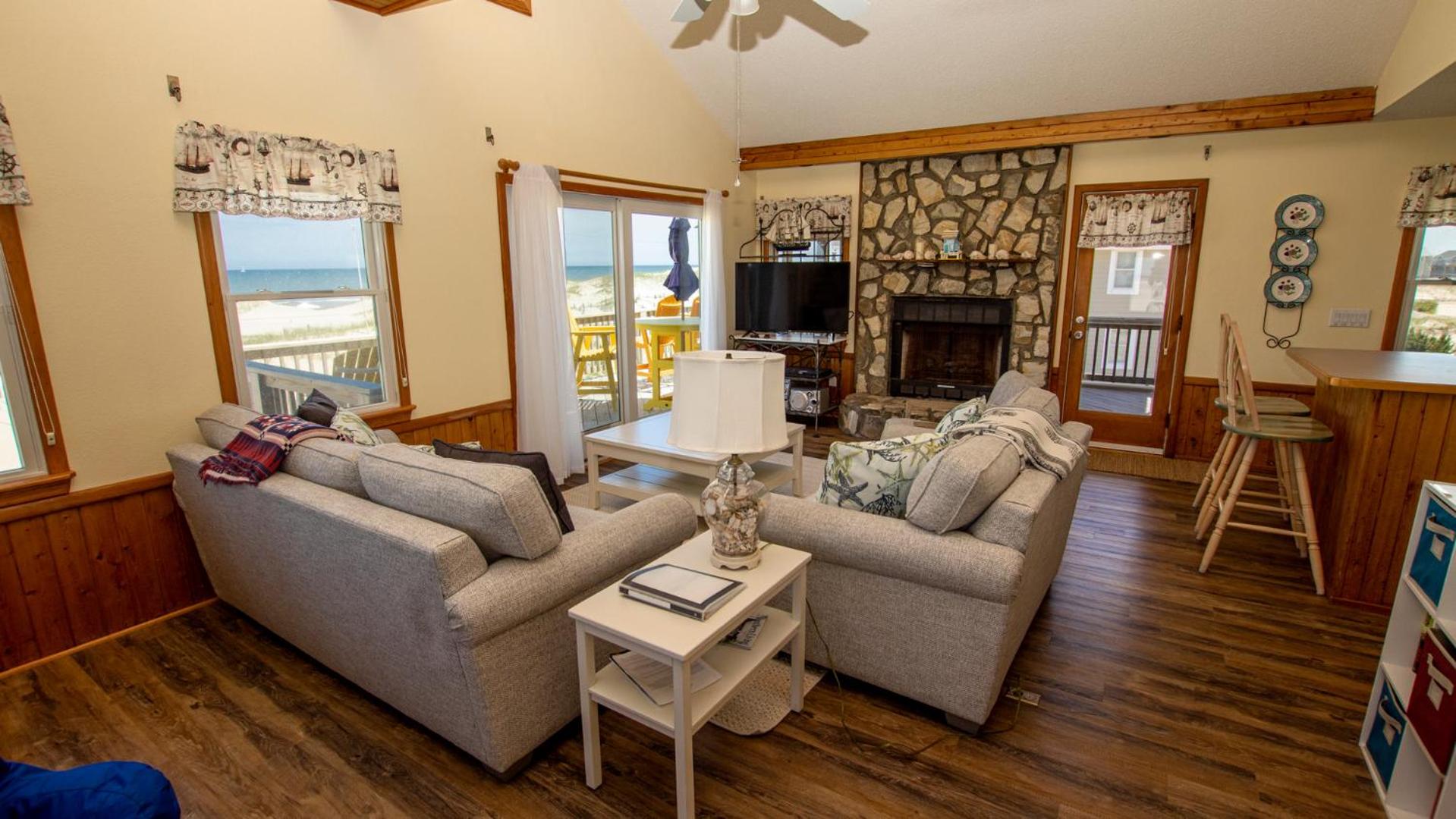 OCEANFRONT, 4-wheel drive area, Wild Horses, Ocean Views! 4x1662, Dolphin Watch view 5