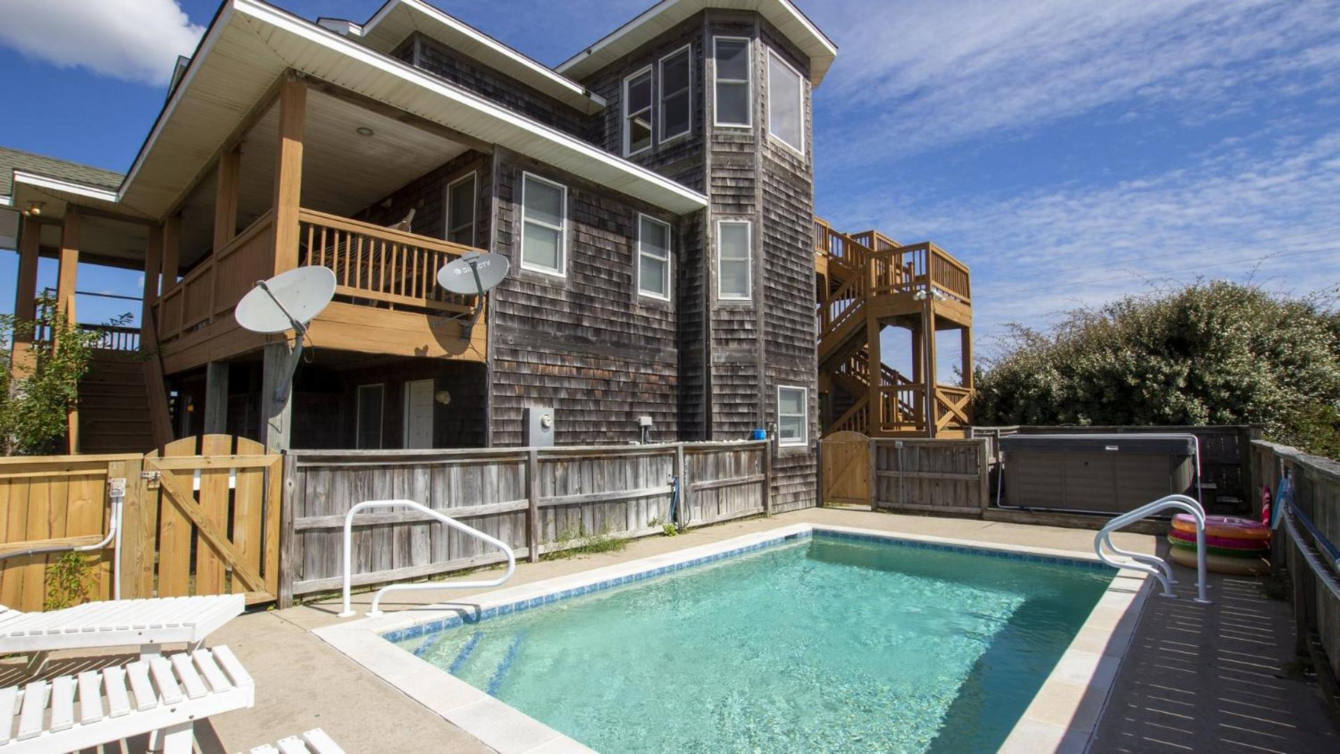 Semi-Oceanfront, Wild Horses, Pets Welcome, Private Pool, 4x2064, Happy Hours view 3