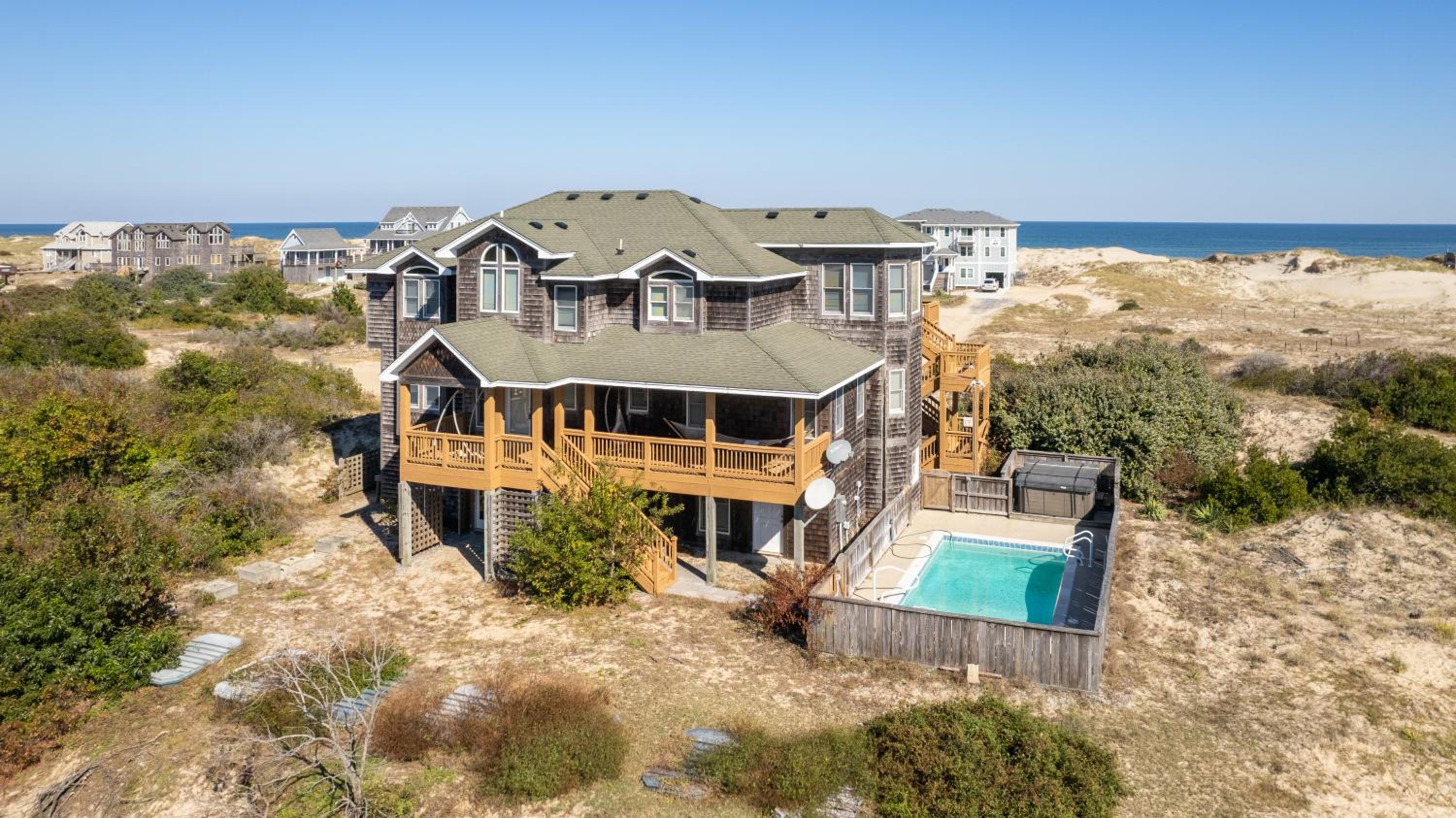 Semi-Oceanfront, Wild Horses, Pets Welcome, Private Pool, 4x2064, Happy Hours view 4