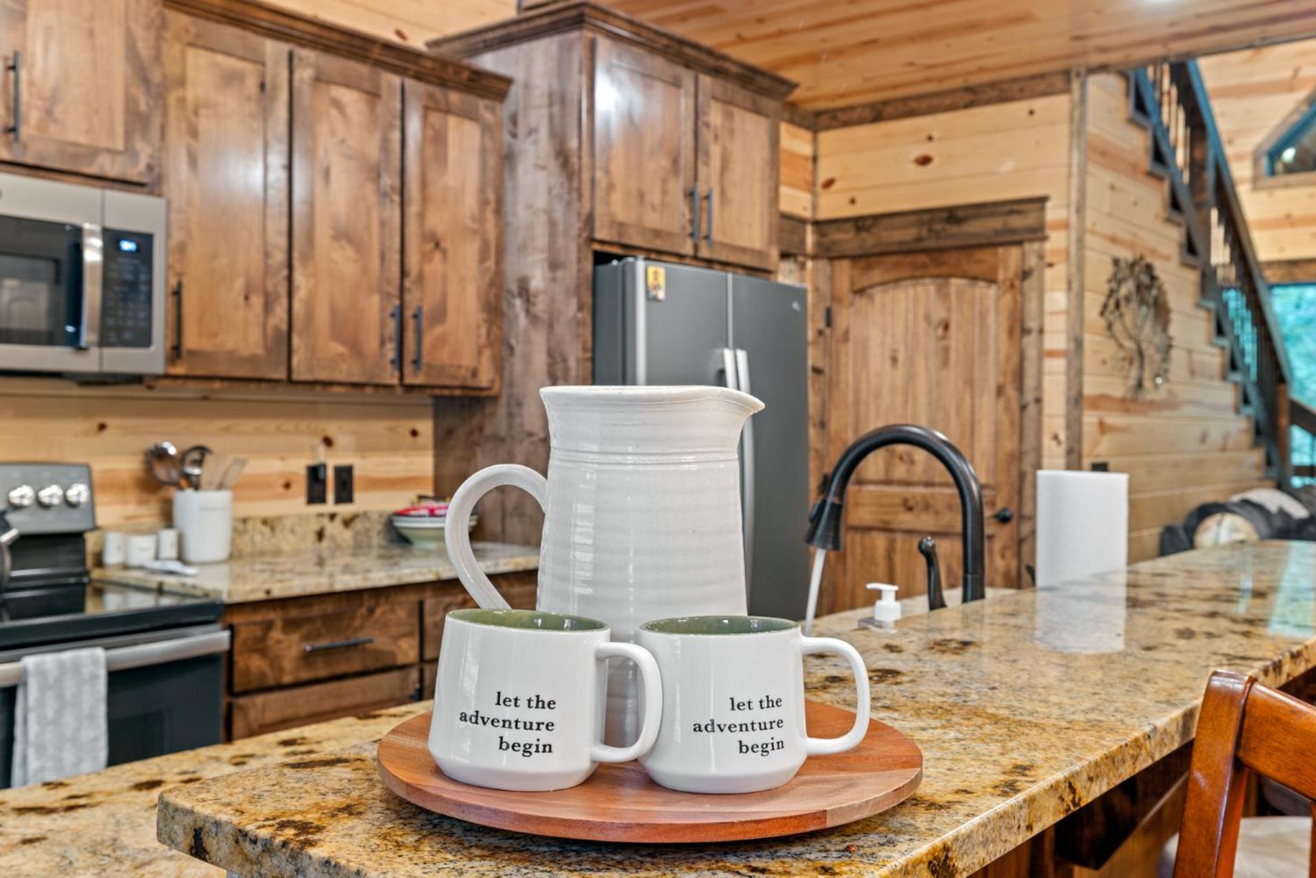 Sherwood Chateau - Luxury 4-King Bedroom Cabin - Sleeps 16 - Hot Tub - 1000 sq ft Deck - Secluded Near Lake and Forest Broken Bow Hochatown view 4
