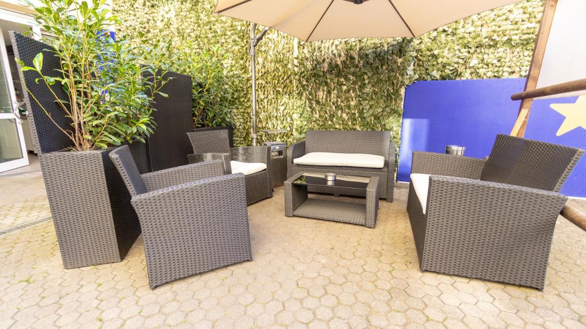 outdoor BBQ area