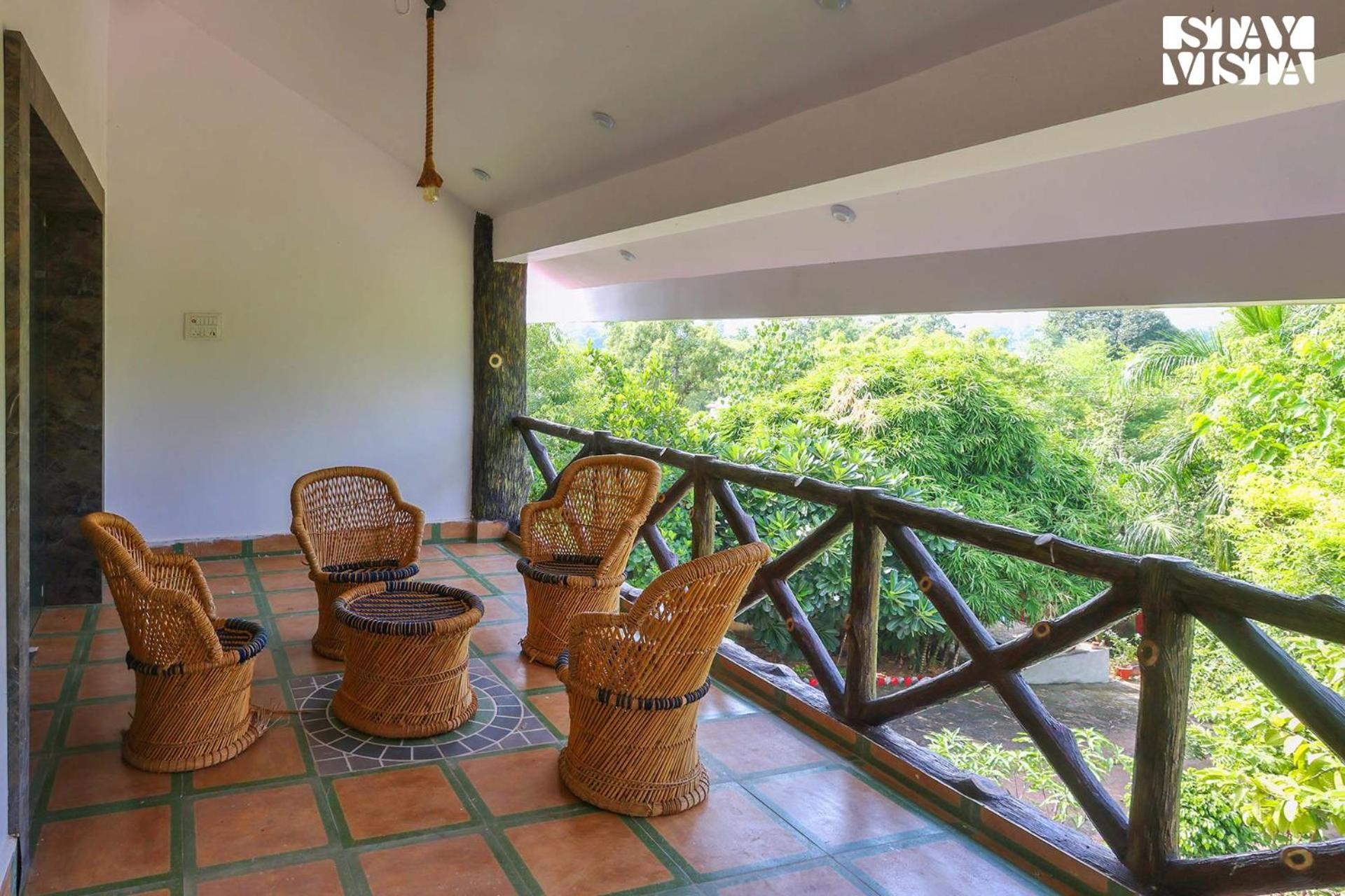 StayVista's Sunara Trails - Pet-Friendly, Mountainside Retreat with Balcony & Indoor-Outdoor Games - Near Panna National Park view 3
