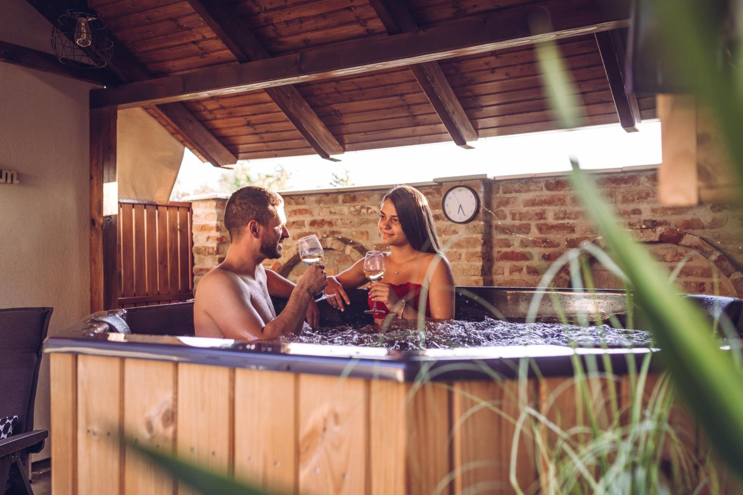 Lexi Apartman private HydroMassage Hot Tub Balatonboglár view 3