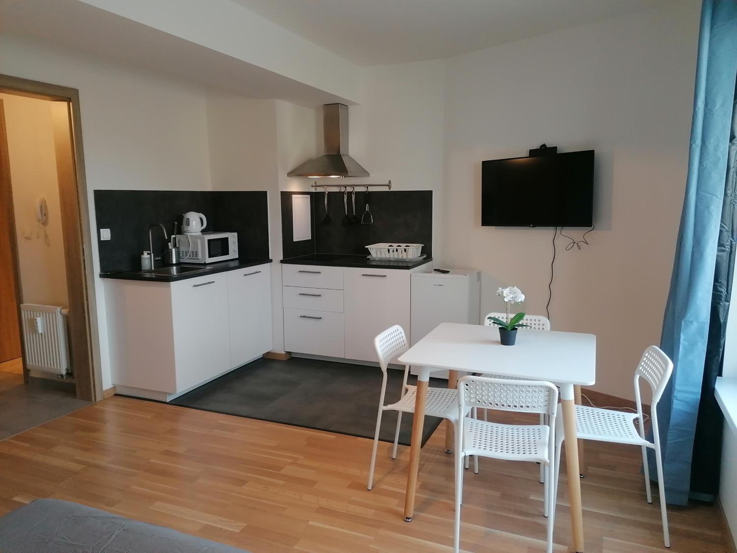 Brand new studio apartment # 45 with free parking in the city center