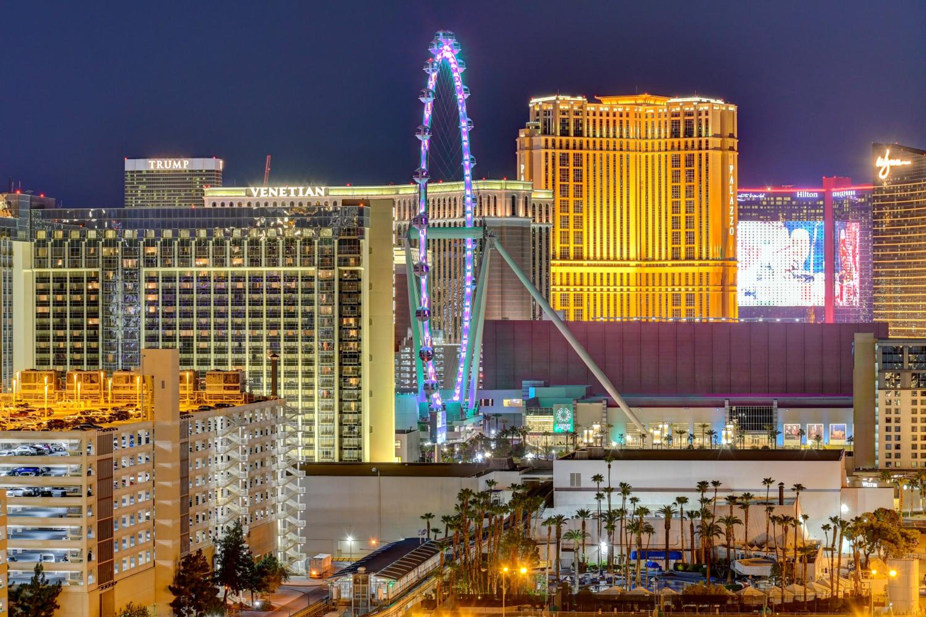 Lucky Gem Penthouse & Luxury Suites at MGM Signature Resort, Balcony Strip View 1607