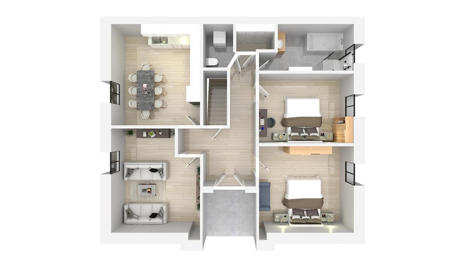 100 qm Apartment 1 - near highway