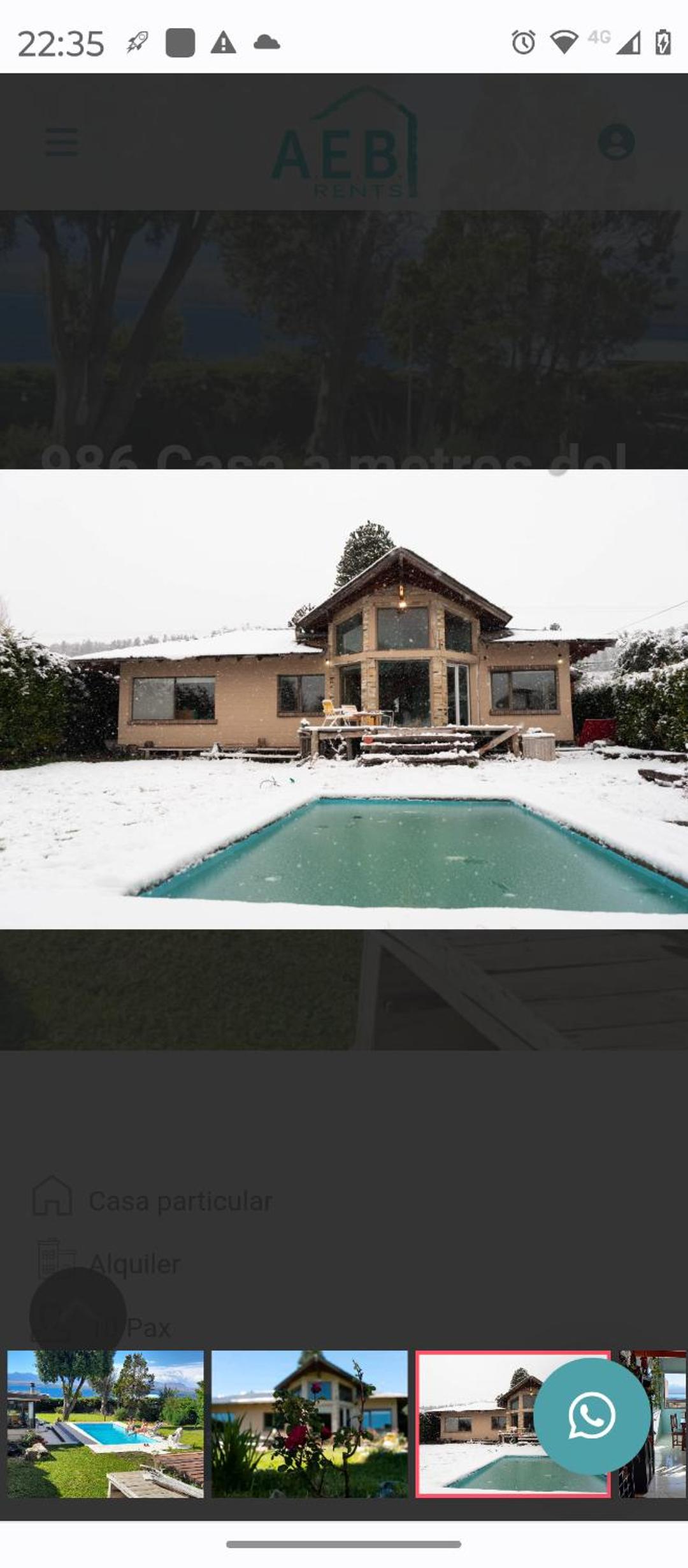 hermosa casa a una cuadra del lago
