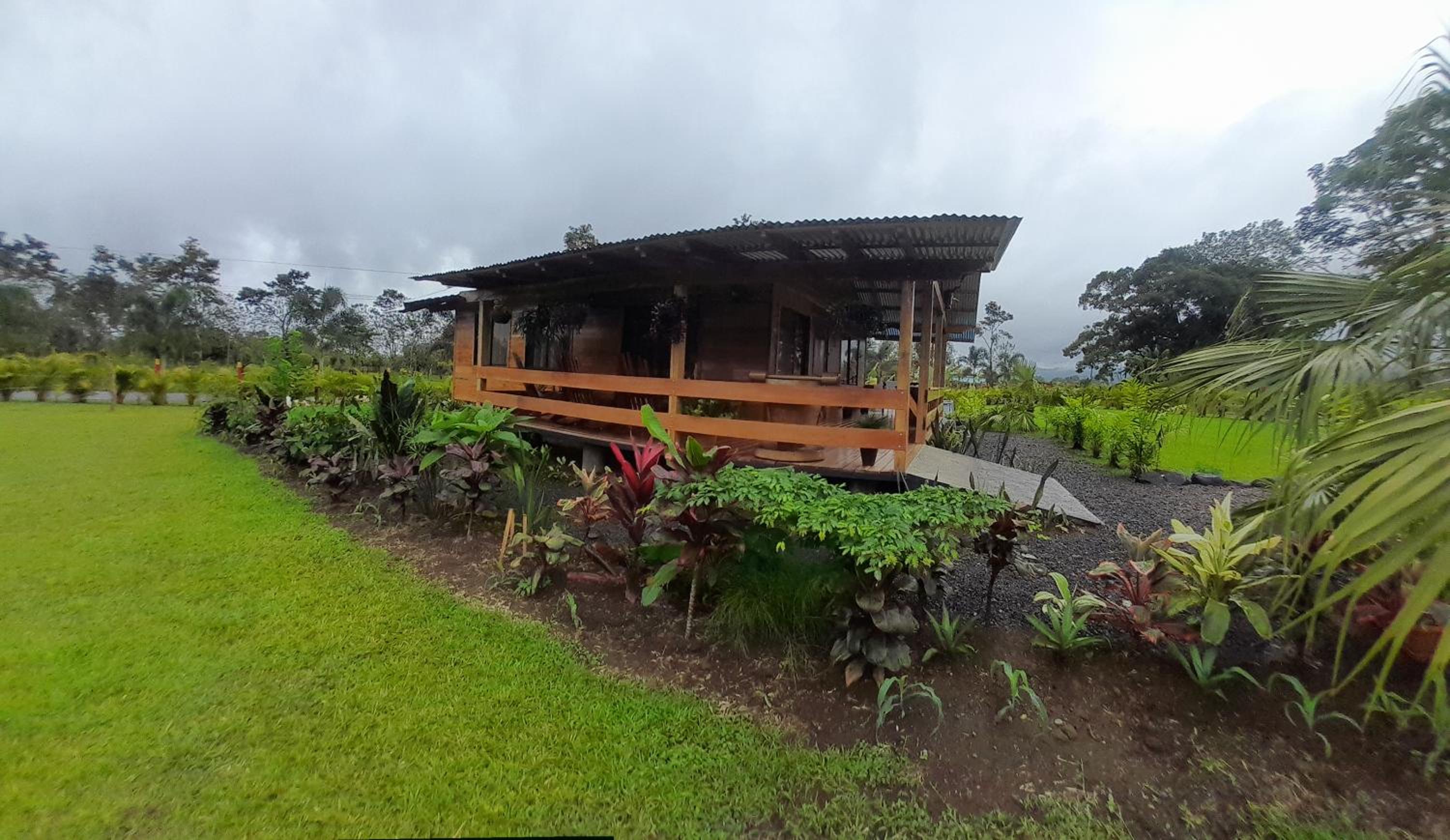 Casa con vista al volcán Arenal