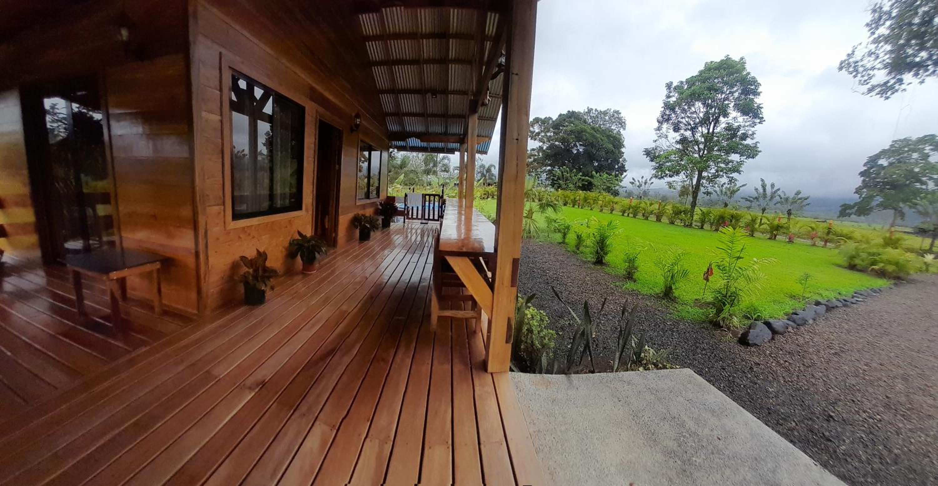Casa con vista al volcán Arenal