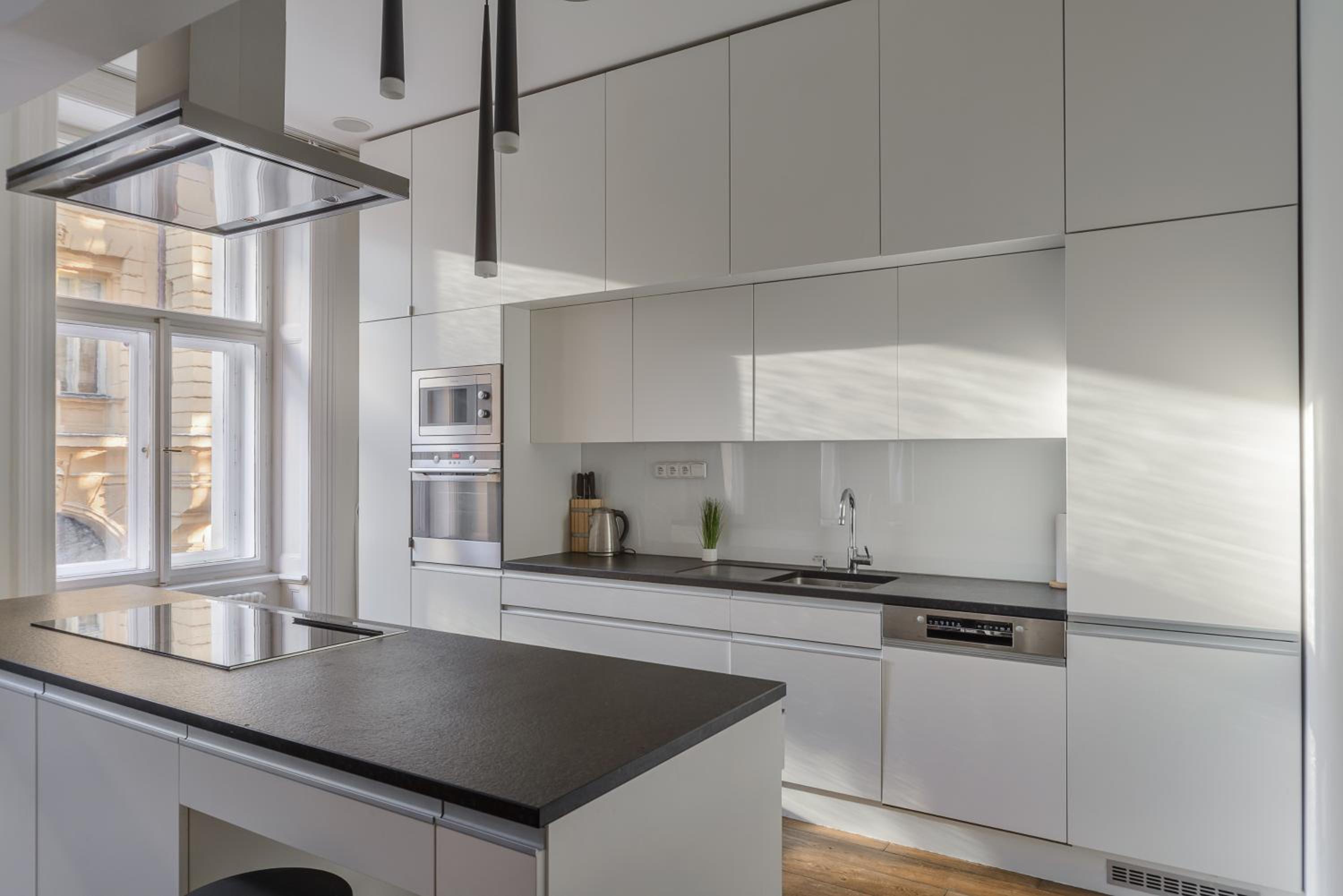 Spacious apartment near Wenceslas Square with master bed
