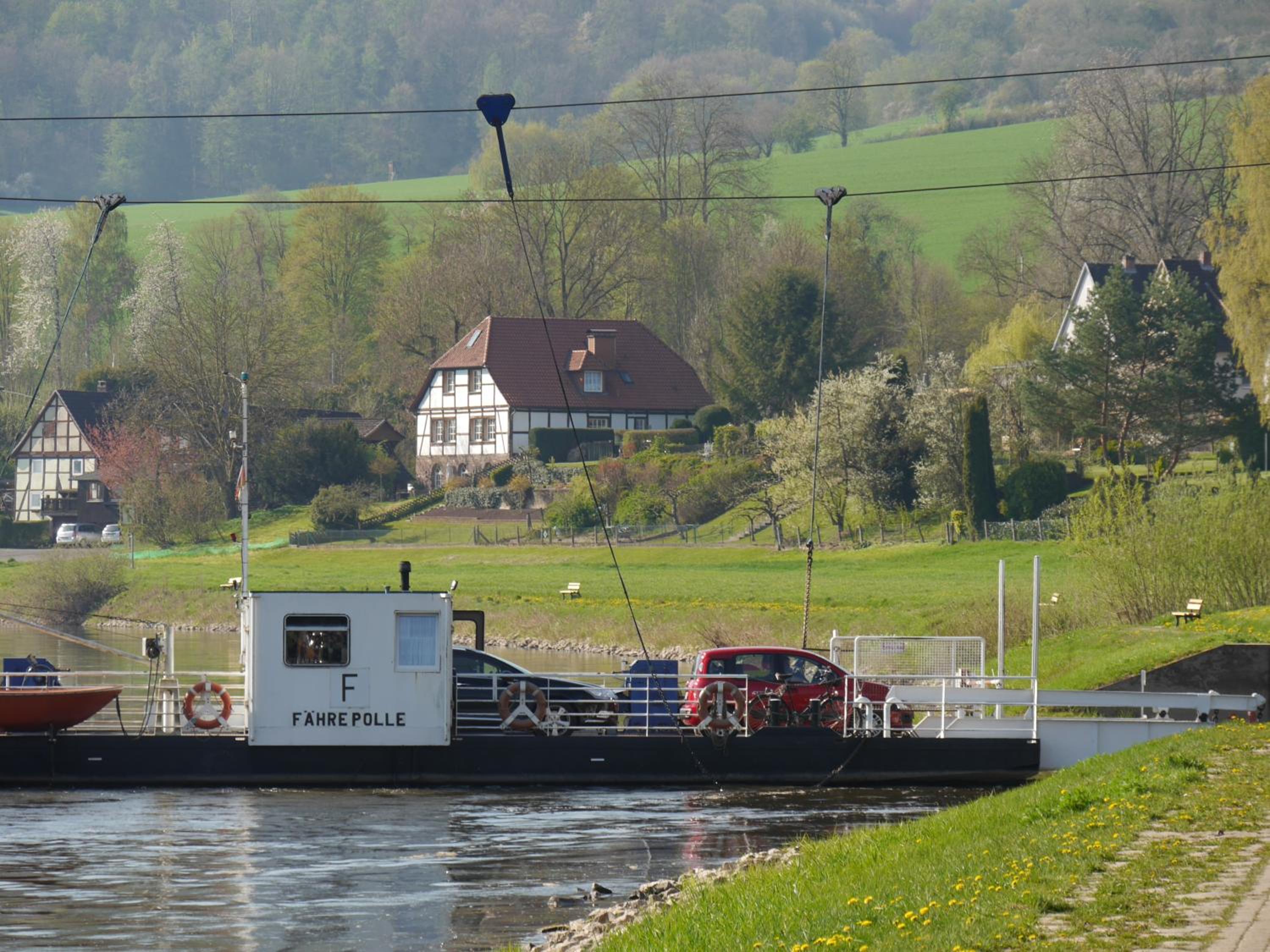 Ferienwohnung Weserblick Polle view 2
