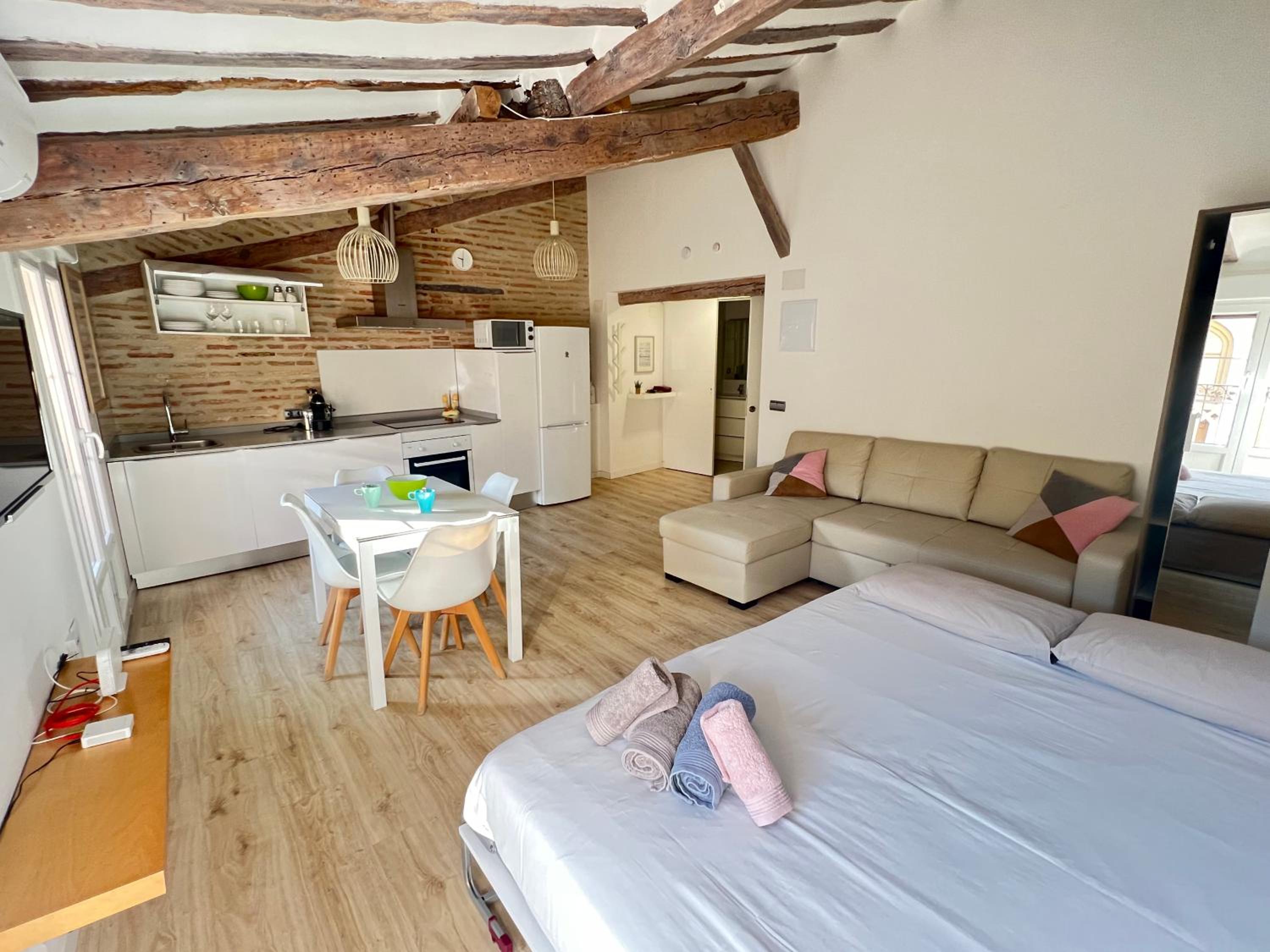 APARTAMENTO LOFT LAUREL coqueto con Aire ac by Apartamentos Logrono org
