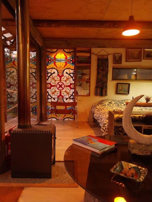 Arte Vitral Lodge - 4camas- aislada- terrazas -vista - piscina-sauna