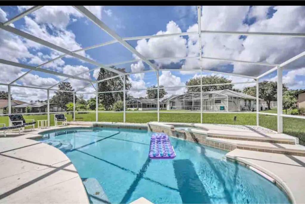 heated pool, spa and game room