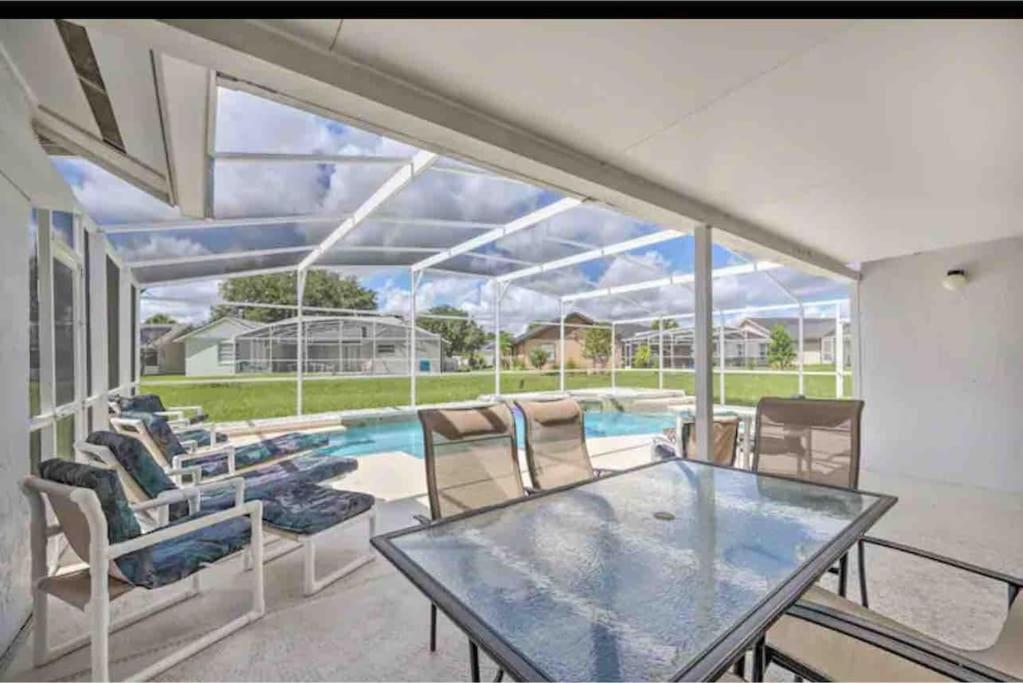 heated pool, spa and game room