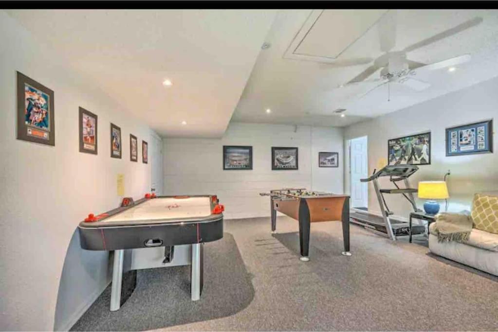 heated pool, spa and game room