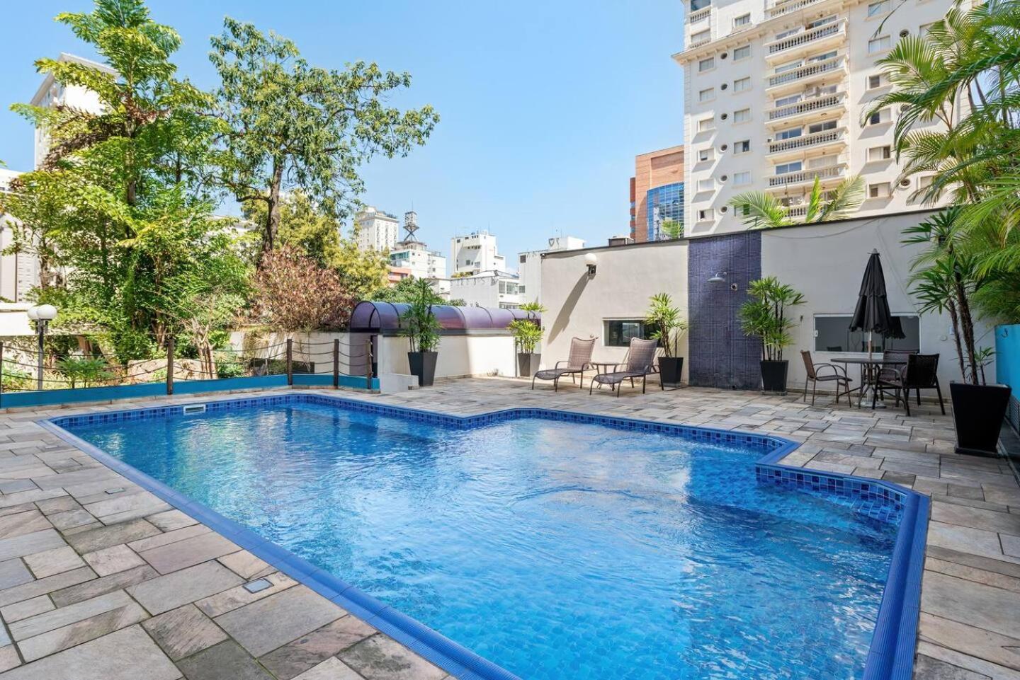 Flat equipado perto da Avenida Paulista nos Jardins