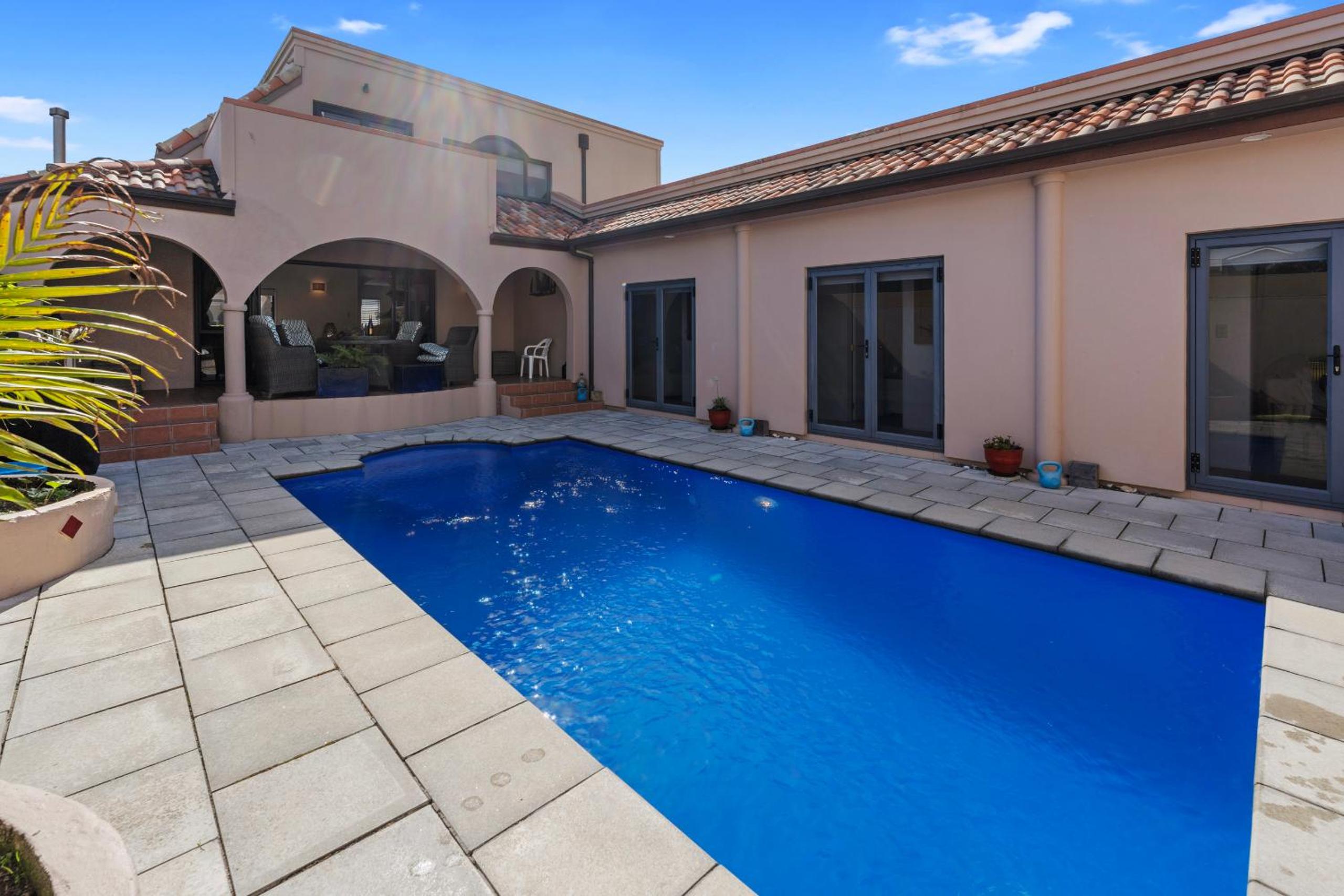 Poolside Serenity - Papamoa Beach Holiday Home view 2