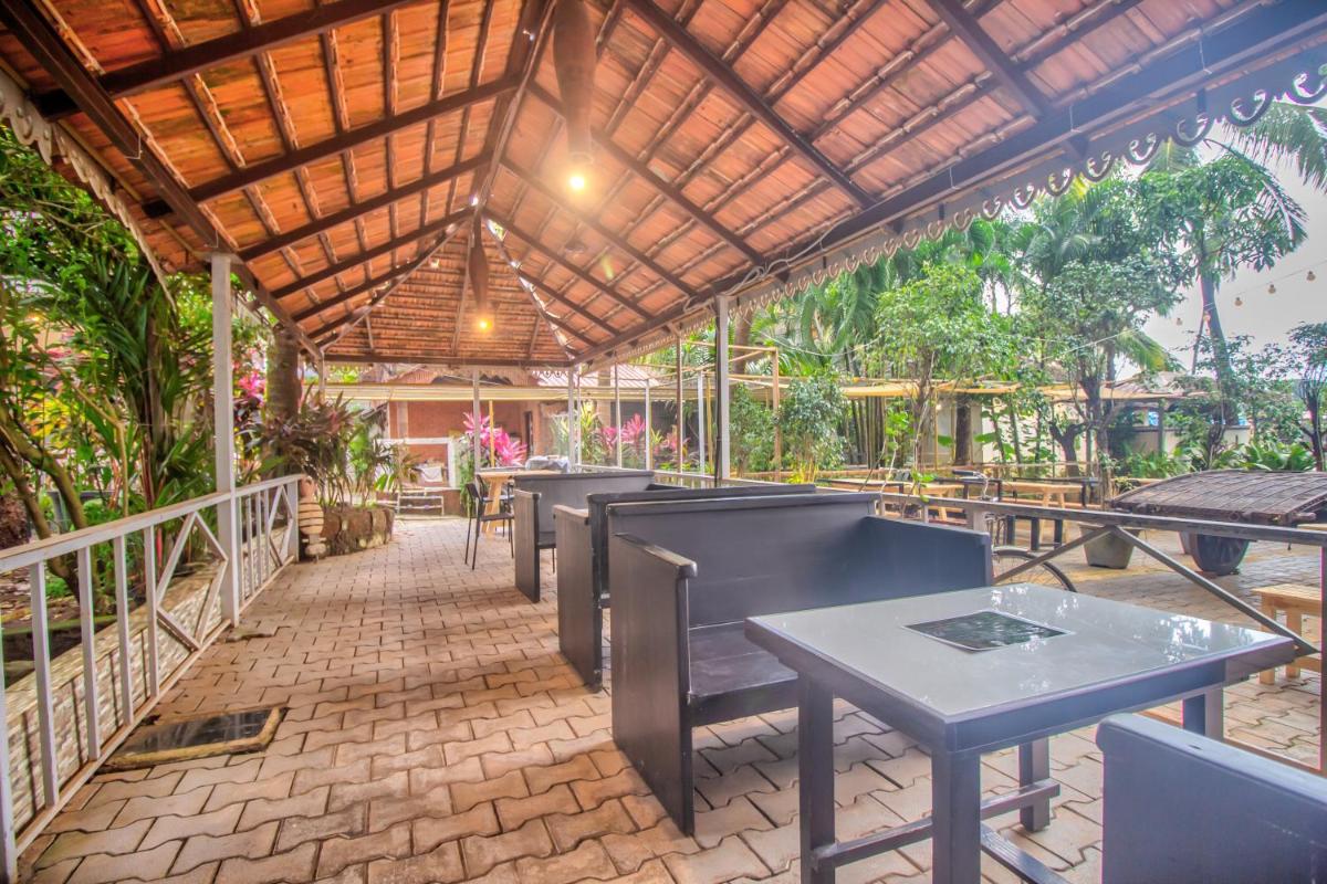 outdoor BBQ area