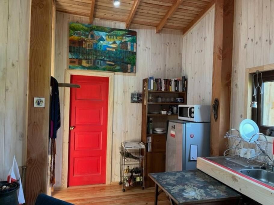 Preciosa cabaña pet friendly con vista a volcanes Villarica y Choshuenco, cerca Termas