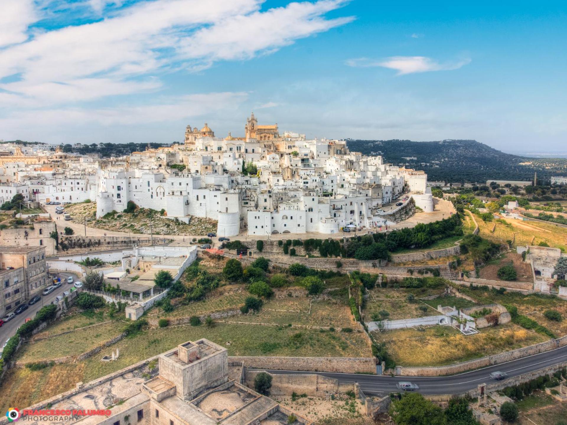 Casa Savi Ostuni Stadthaus mit Meerblick Terrasse view 3