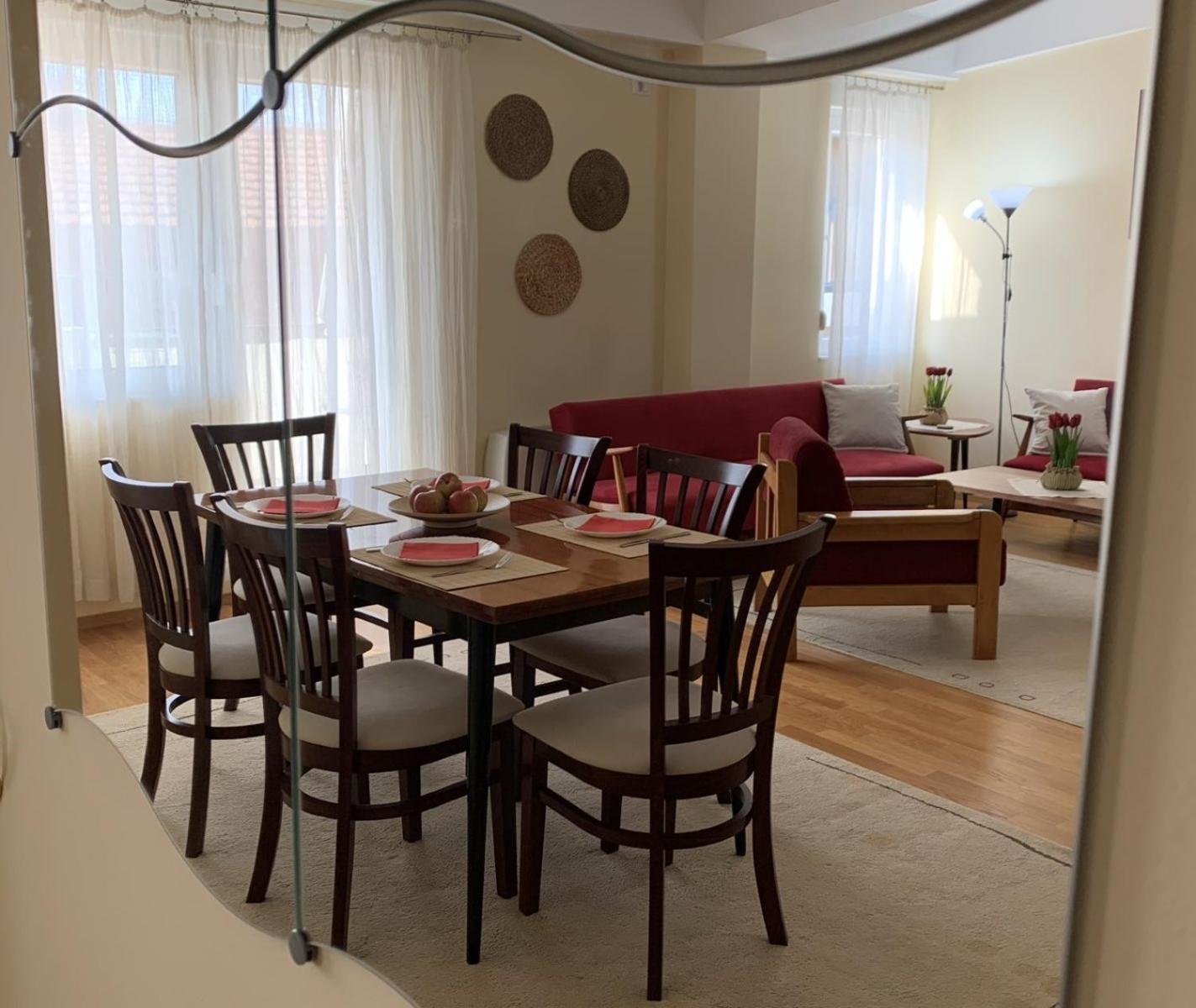 Bright top floor apartment with free parking view 2