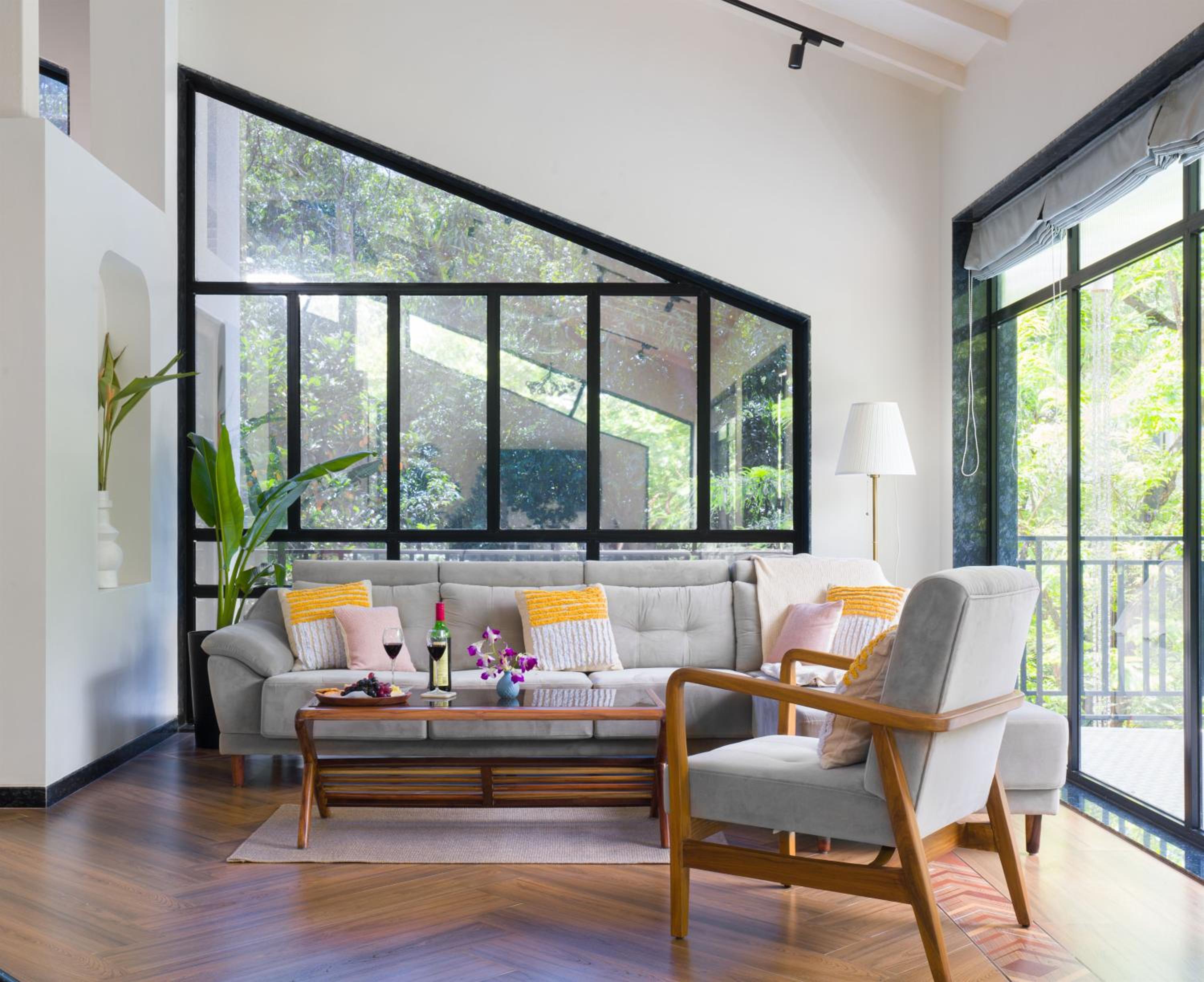 SaffronStays Arabella - 4BR bohemian pool villa with sunken lounge, foosball, PS4 & mango orchard views in Alibaug
