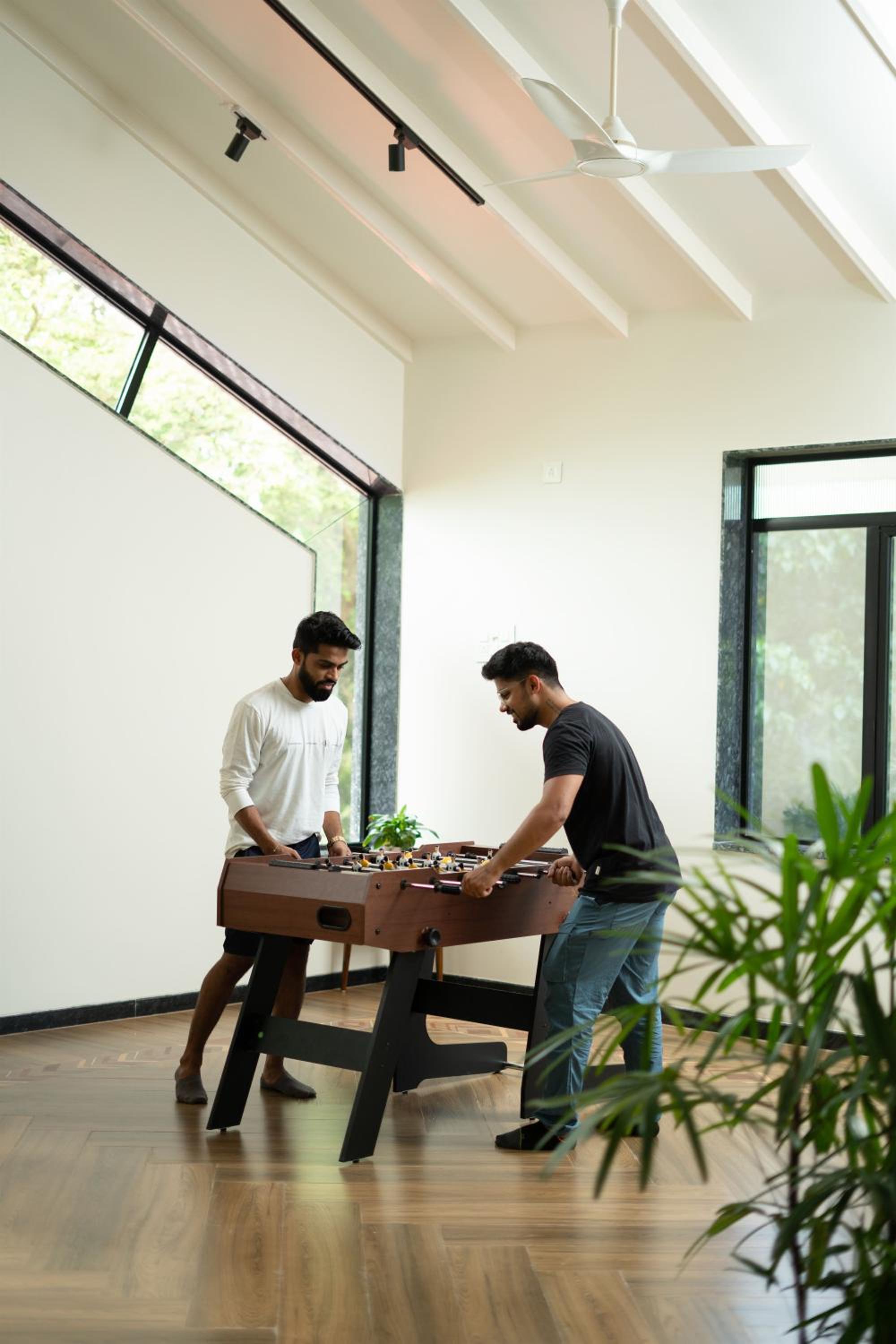 SaffronStays Arabella - 4BR bohemian pool villa with sunken lounge, foosball, PS4 & mango orchard views in Alibaug