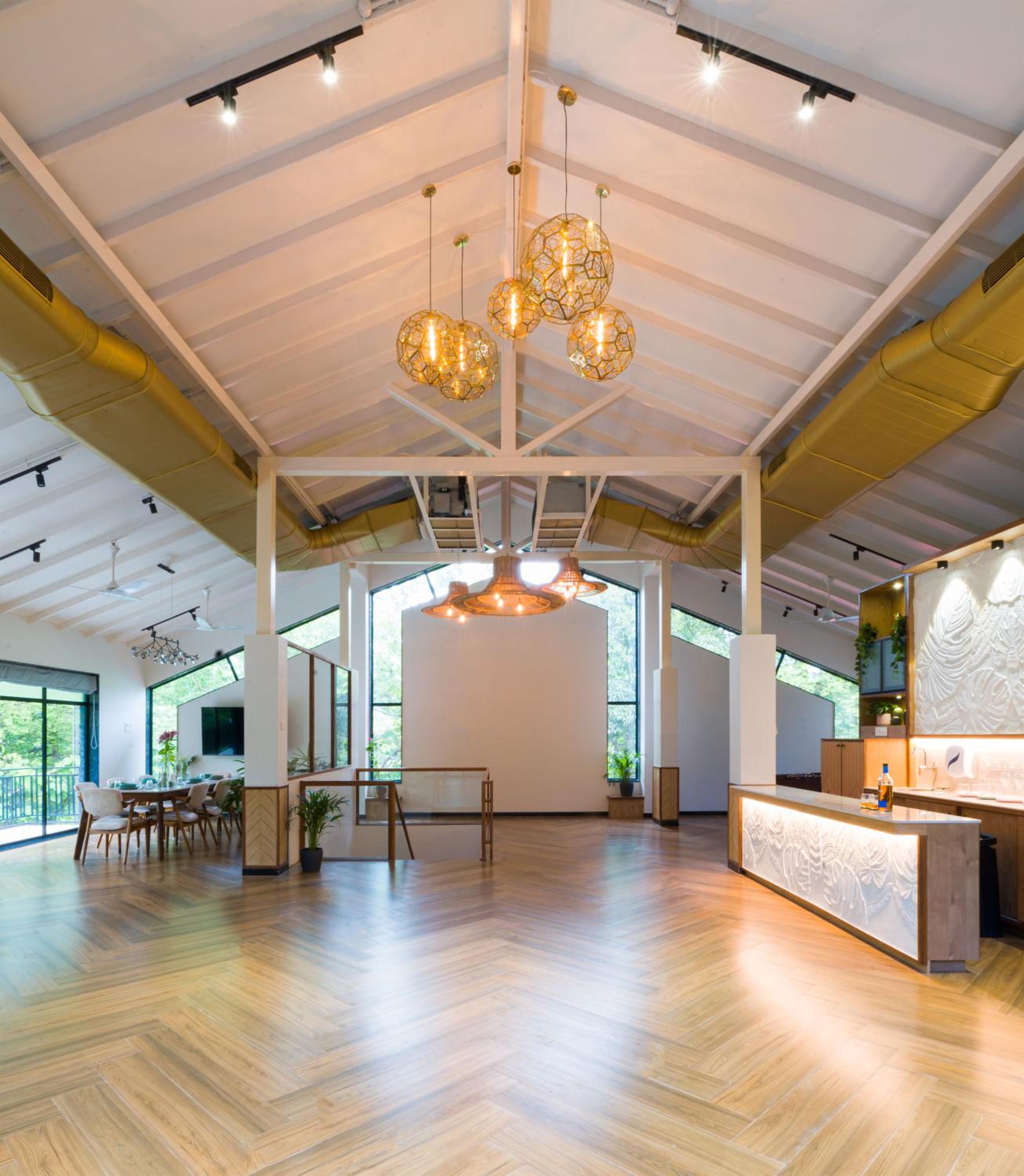 SaffronStays Arabella - 4BR bohemian pool villa with sunken lounge, foosball, PS4 & mango orchard views in Alibaug