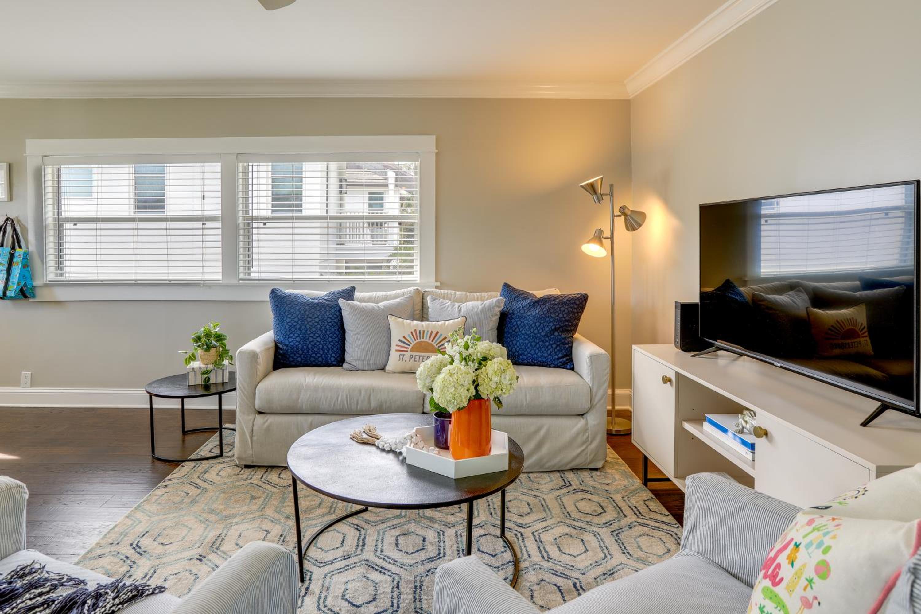 Bright St Petersburg Apartment, Walk to Downtown!