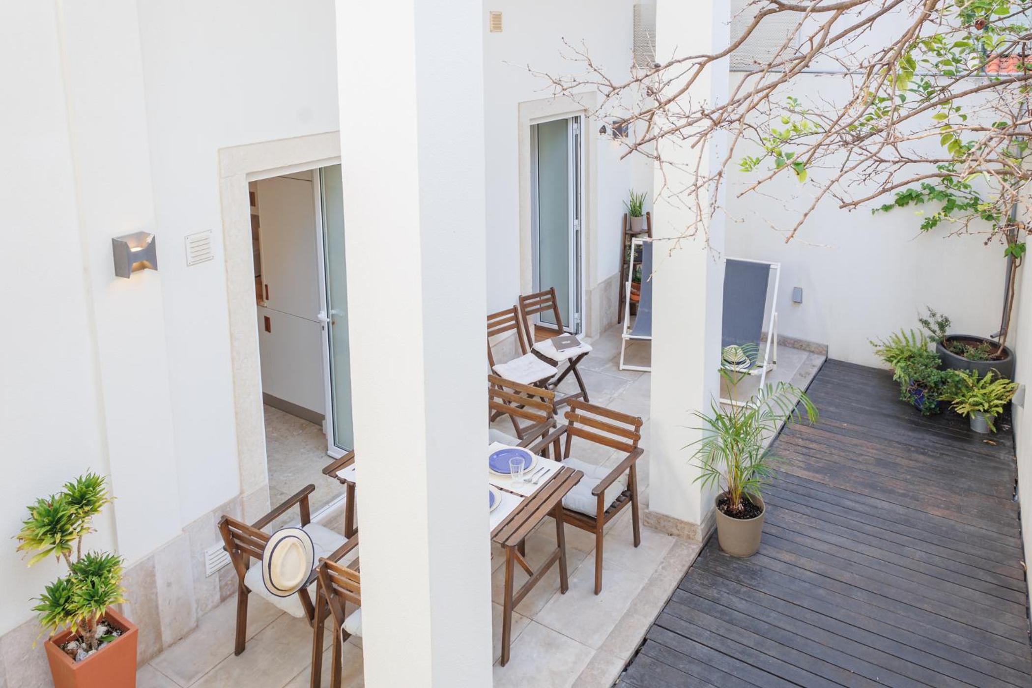 Lisbon Sunny Terrace Lapa Santos view 3